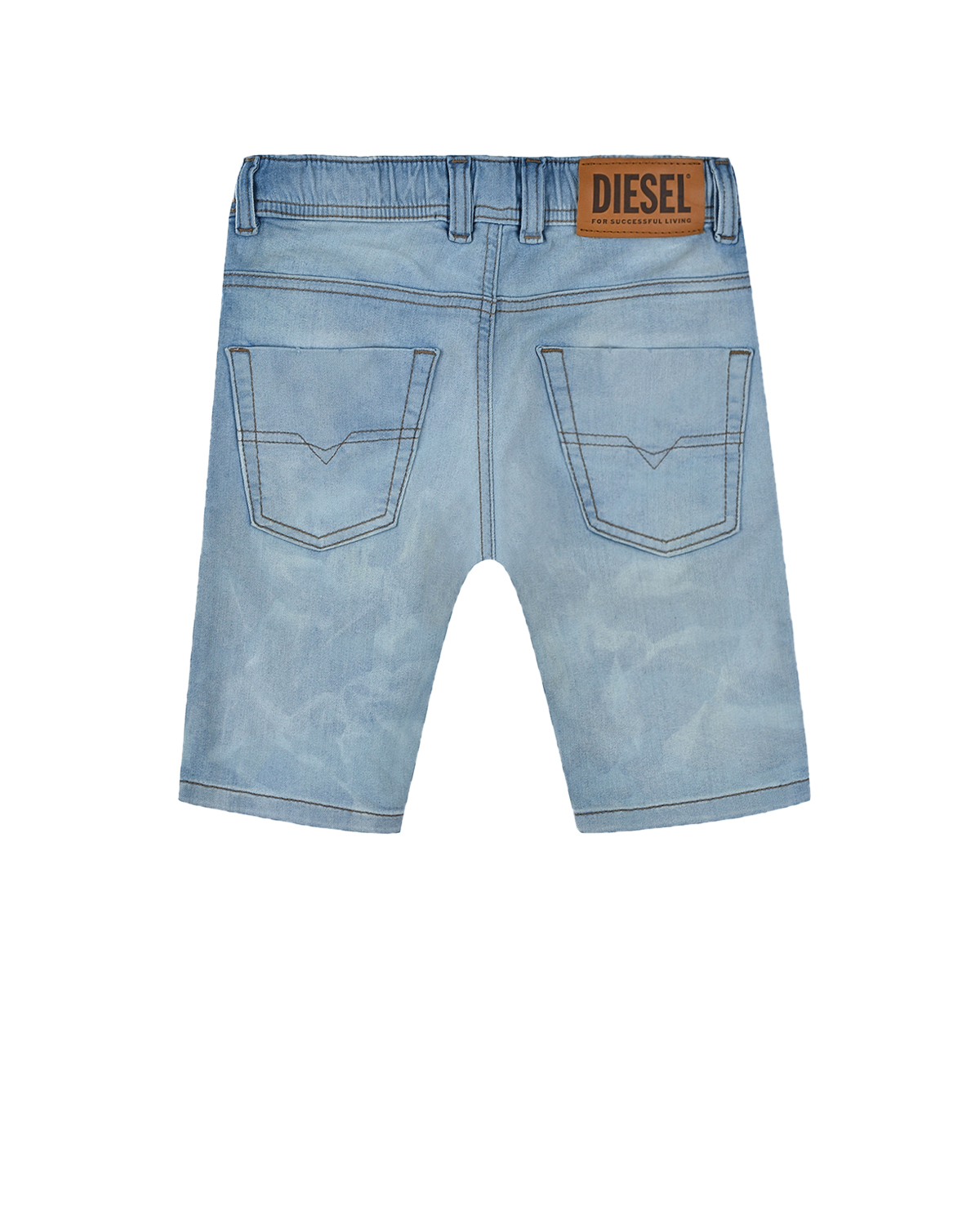 Светло-голубые джинсовые бермуды Diesel детское, размер 104, цвет голубой - фото 2