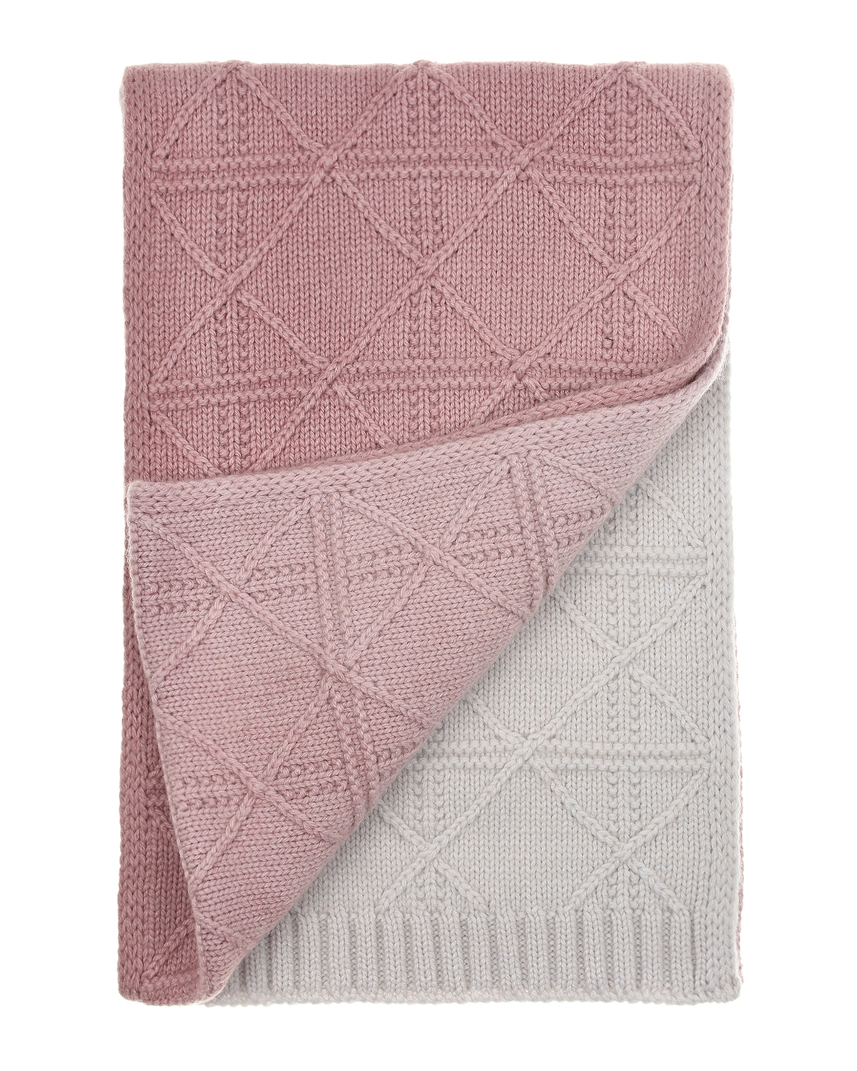 Розовый шарф с узором cannage Dior детский, размер 55 - фото 3