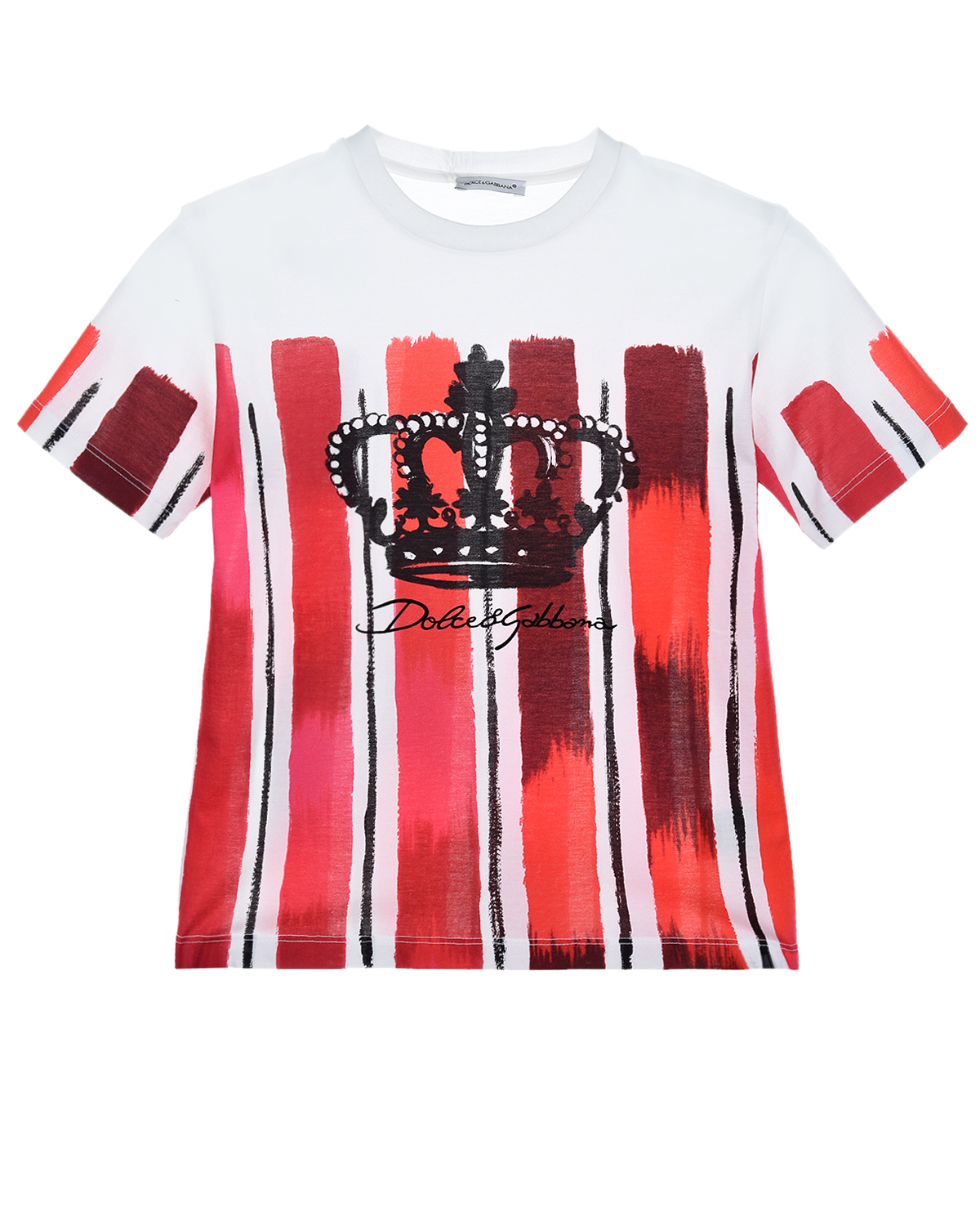 

Футболка в вертикальную полоску Dolce&Gabbana, Красный, Футболка в вертикальную полоску Dolce&Gabbana