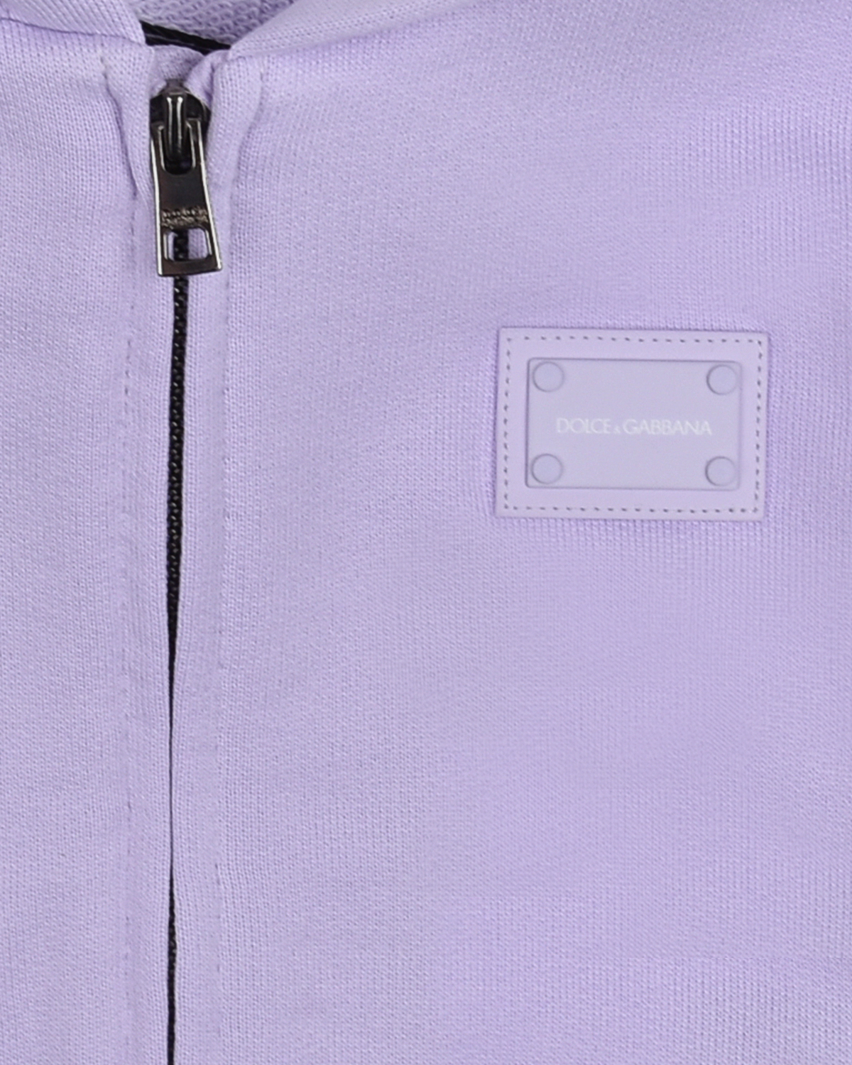 Сиреневая спортивная куртка с капюшоном Dolce&Gabbana детская, размер 74, цвет нет цвета - фото 3