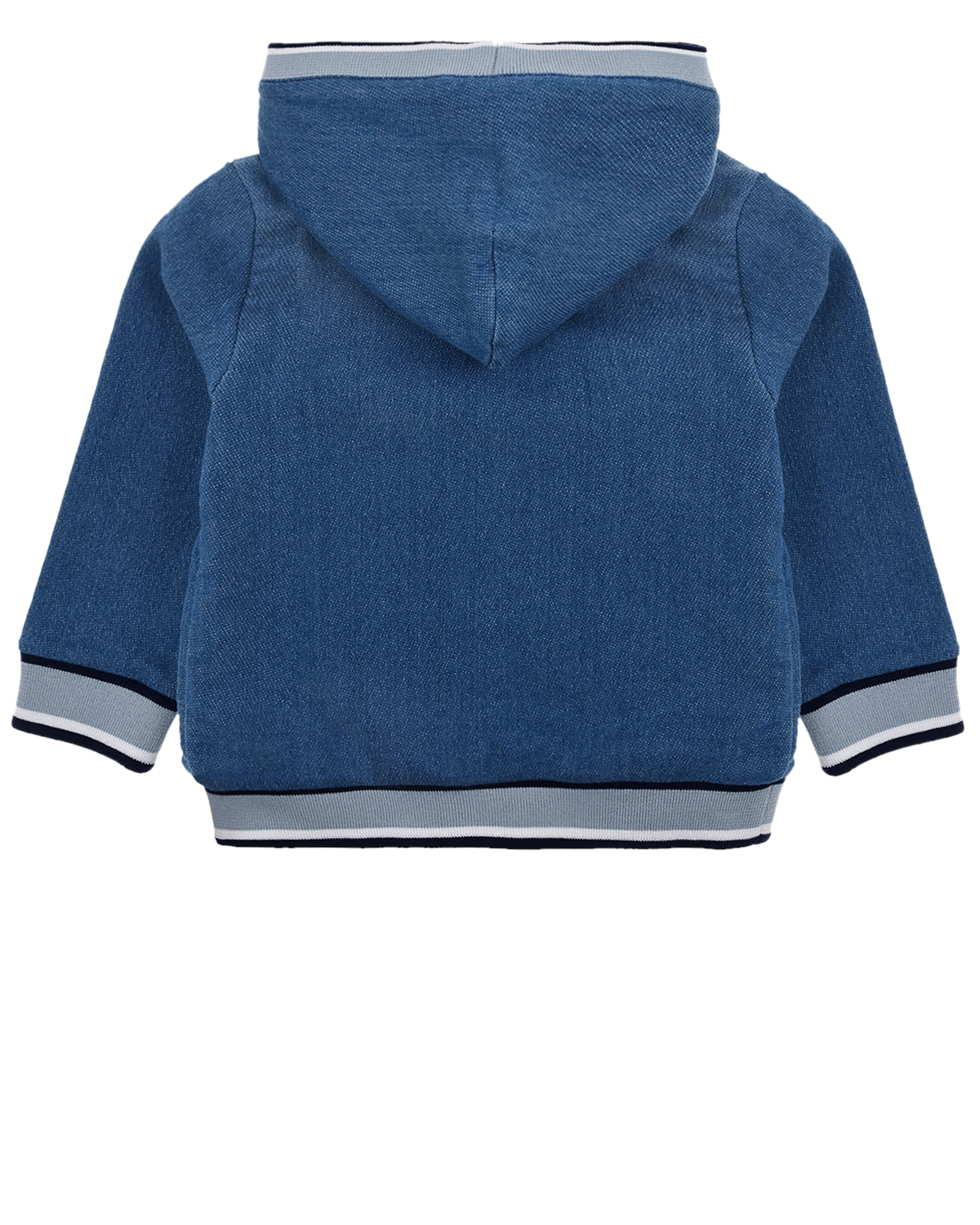 Голубая спортивная куртка с логотипом Dolce&Gabbana детская, размер 68, цвет голубой - фото 2