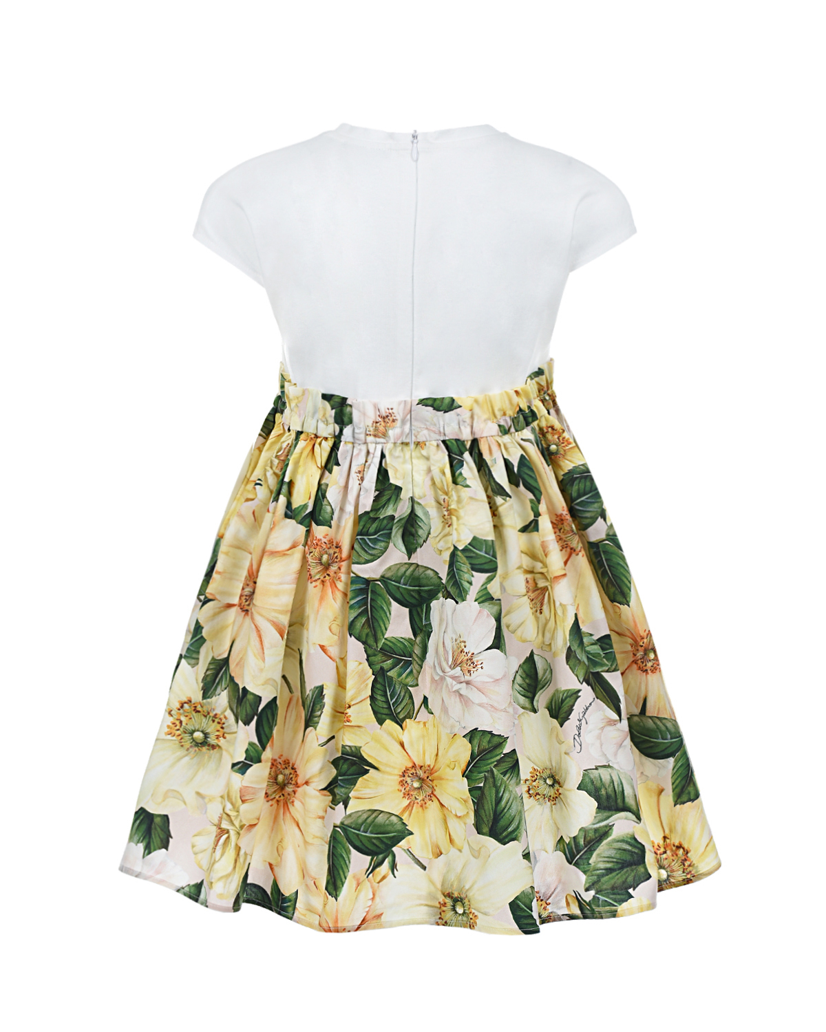 Платье с цветочным принтом на юбке Dolce&Gabbana детское, размер 98 - фото 3