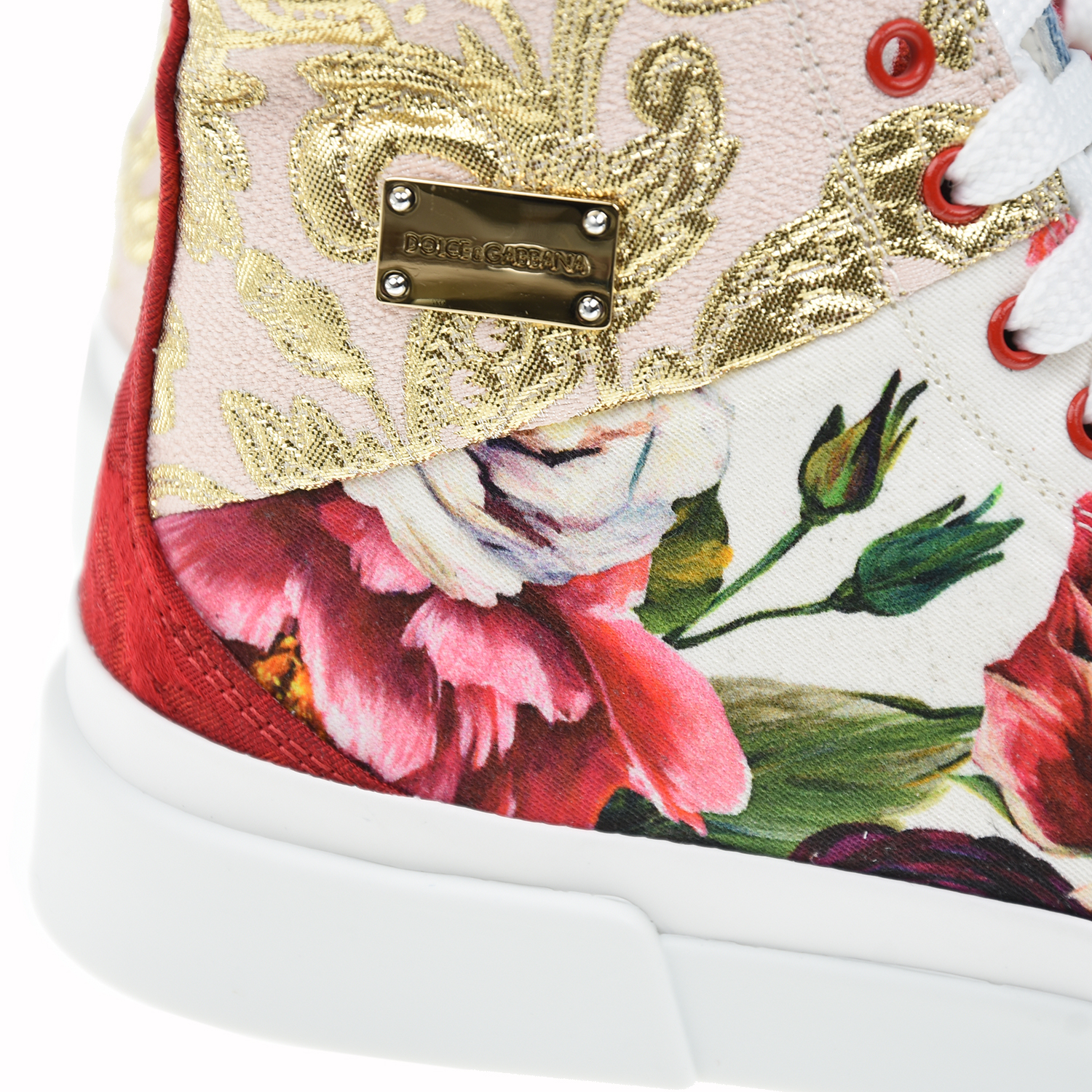 Высокие кеды patchwork Dolce&Gabbana детские, размер 37, цвет нет цвета - фото 8