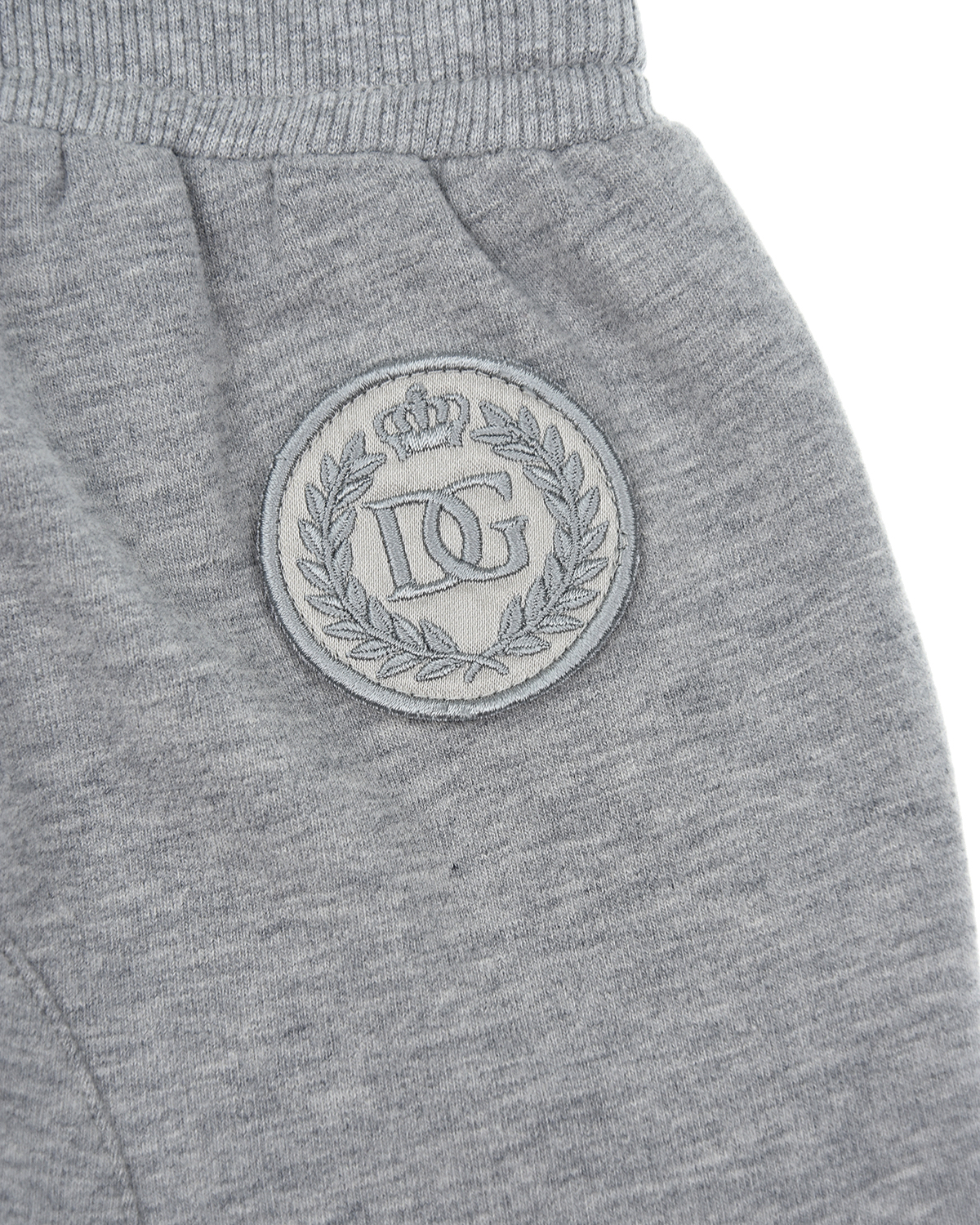 Спортивные брюки из серого трикотажа Dolce&Gabbana детские, размер 62, цвет серый - фото 4