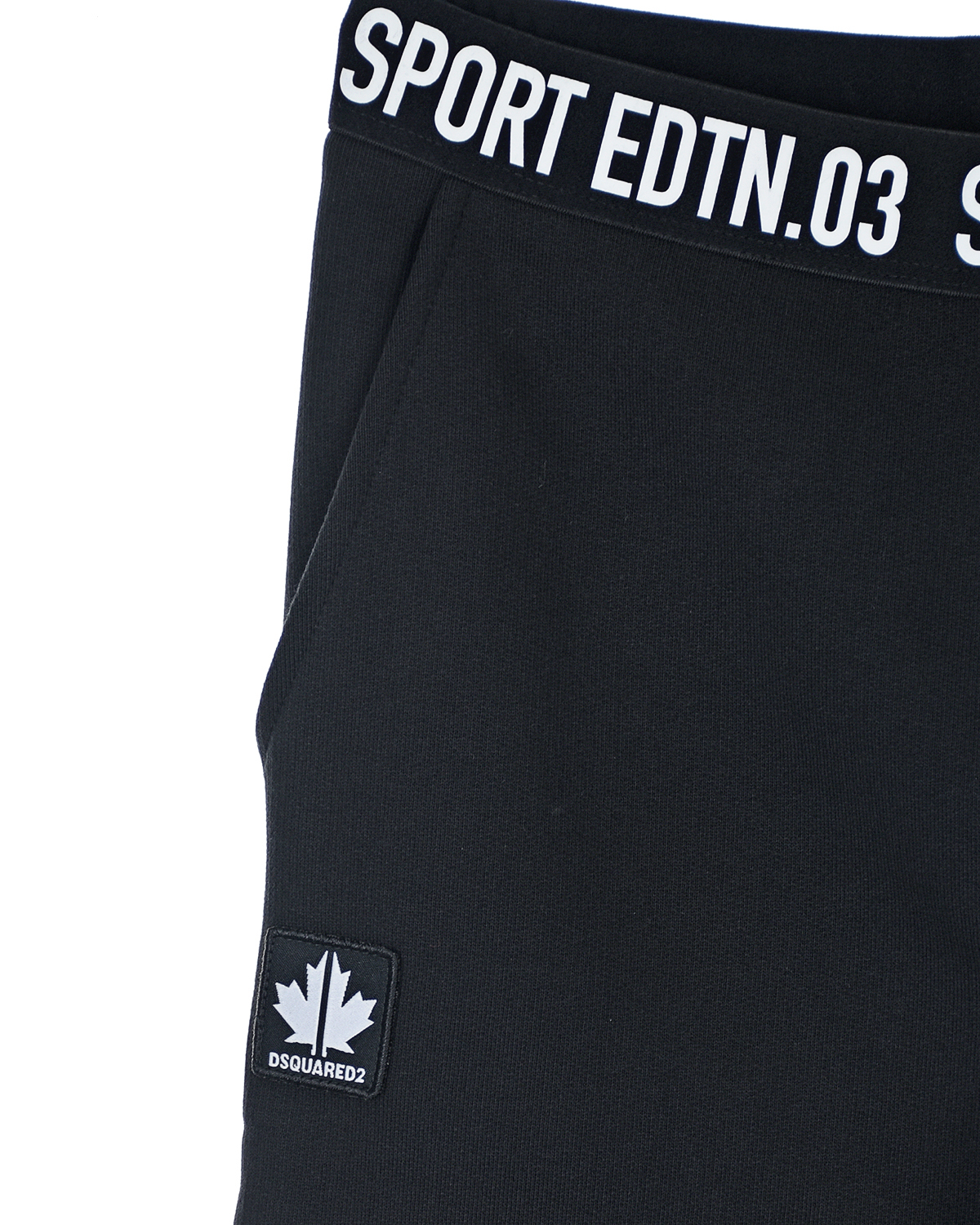 Черные спортивные брюки sport edtn 03 Dsquared2 детские, размер 152, цвет черный - фото 3