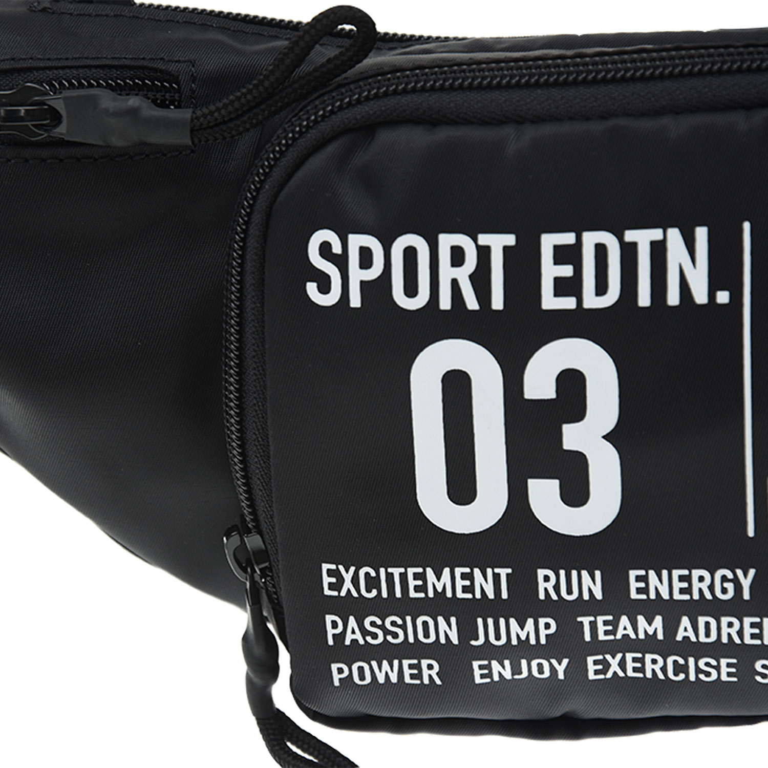 Черная поясная сумка с принтом "Sport edtn 03",15х7х45 см Dsquared2 детская, размер unica, цвет черный - фото 6