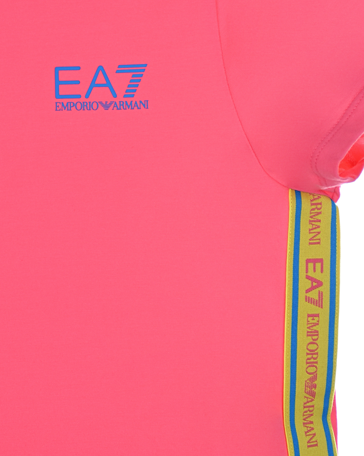 Футболка цвета фуксии Emporio Armani детская, размер 152 - фото 3