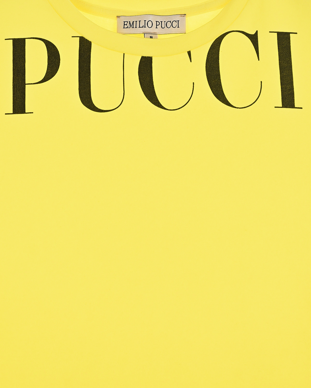 Желтая футболка с логотипом Emilio Pucci детская, размер 104, цвет желтый - фото 3