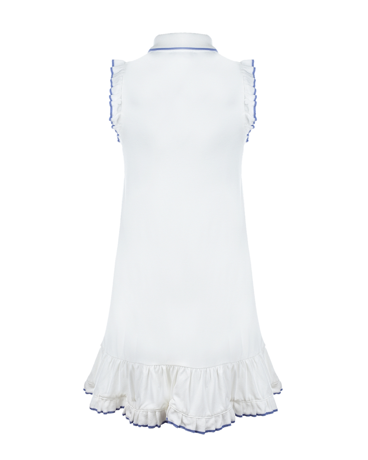 Белое платье с оборками Emporio Armani детское, размер 104, цвет белый - фото 2