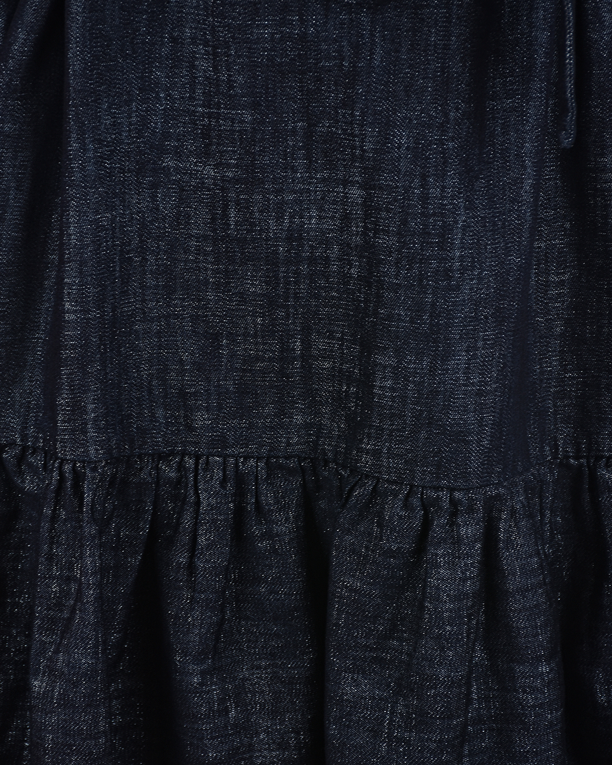 Черное джинсовое платье с люрексом Emporio Armani детское, размер 140, цвет черный - фото 3