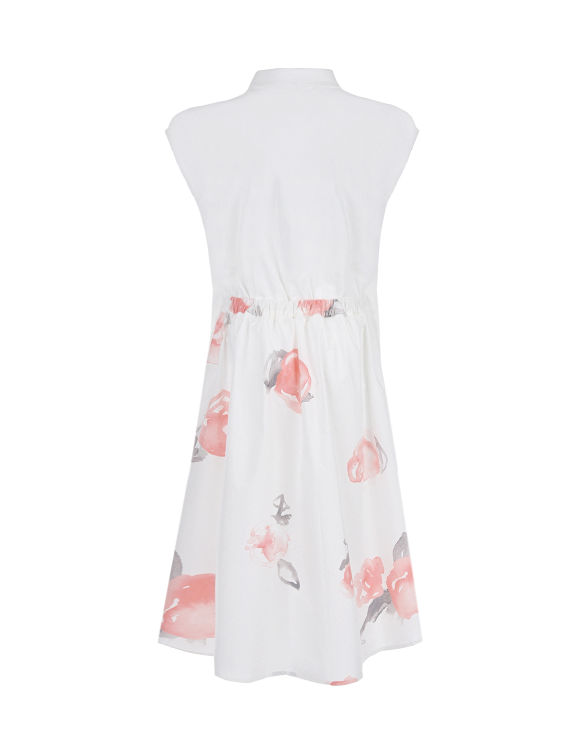 Платье с имитацией юбки и рубашки Emporio Armani детское, размер 140, цвет мультиколор - фото 2
