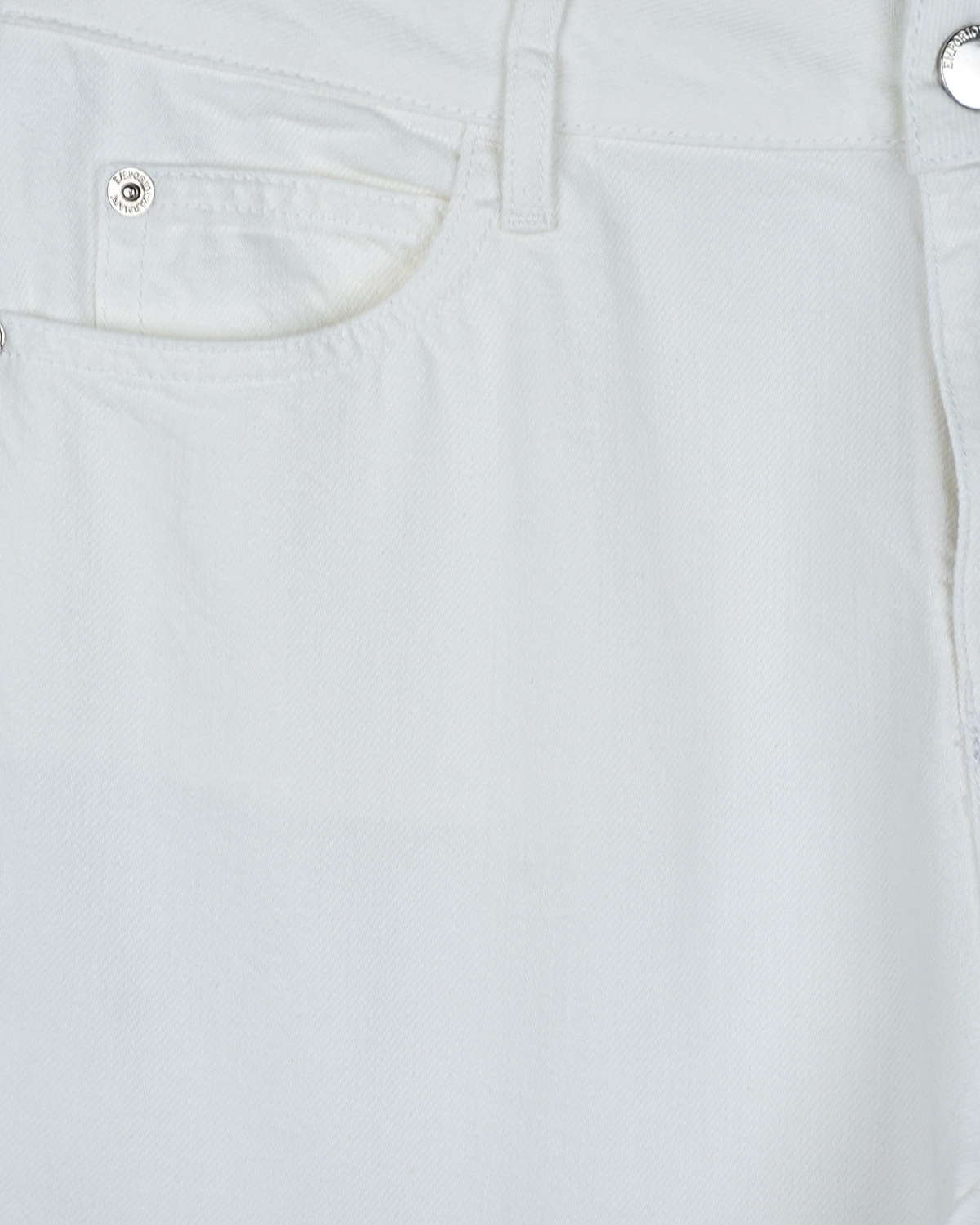 Белые джинсы прямого кроя Emporio Armani детские, размер 152, цвет белый - фото 4