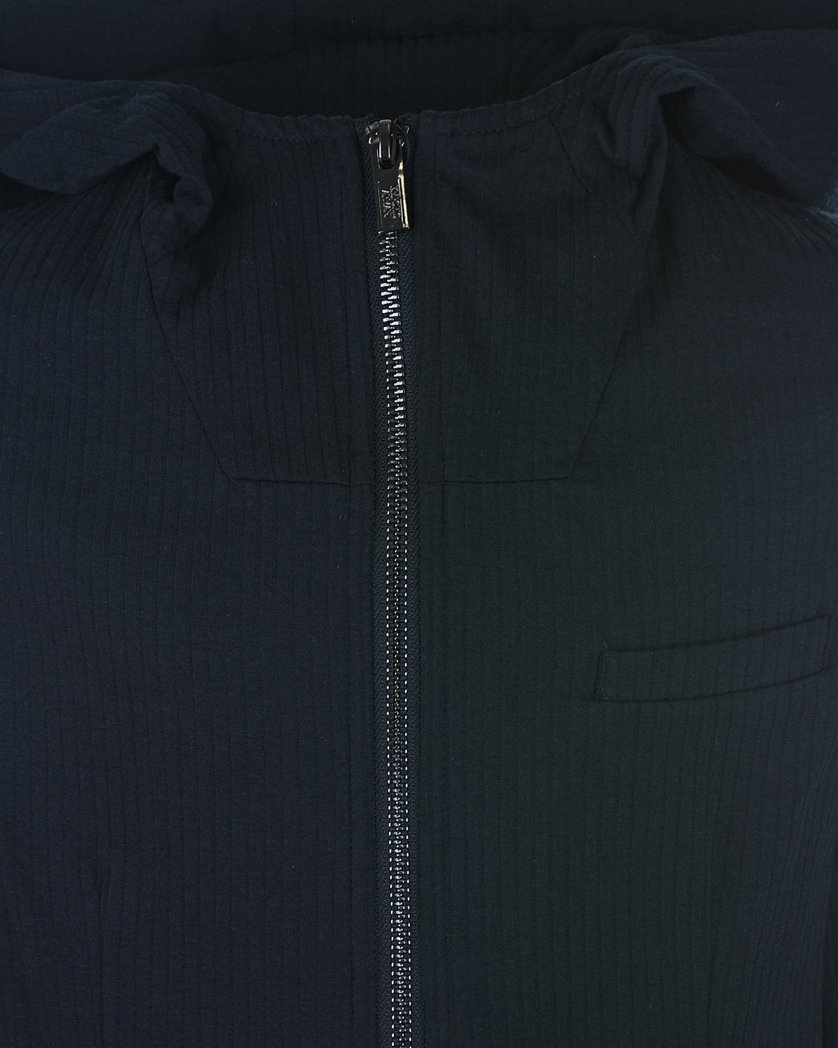 Темно-синий пиджак с капюшоном Emporio Armani детское, размер 140, цвет черный - фото 3