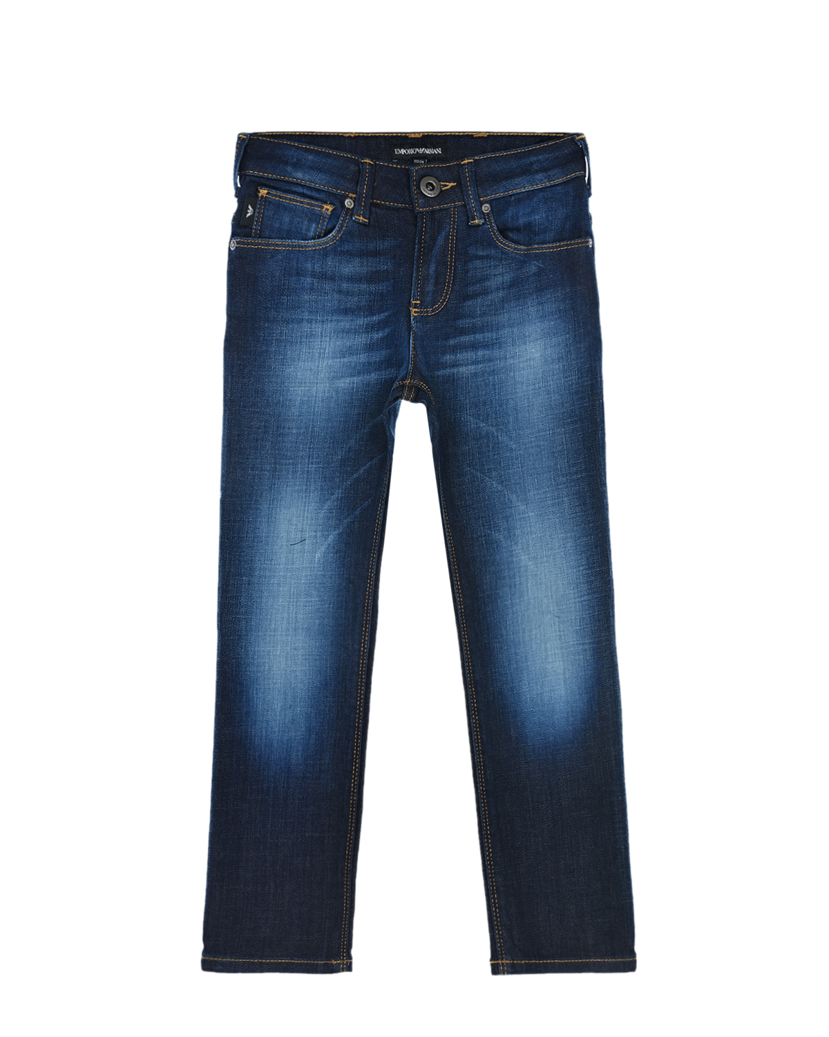Темно-синие slim джинсы Emporio Armani