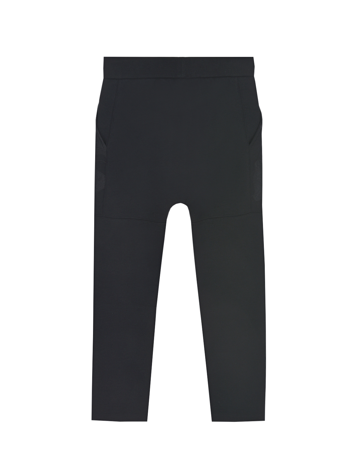 Спортивные брюки с камуфляжными лампасами Emporio Armani детские, размер 140, цвет черный - фото 2