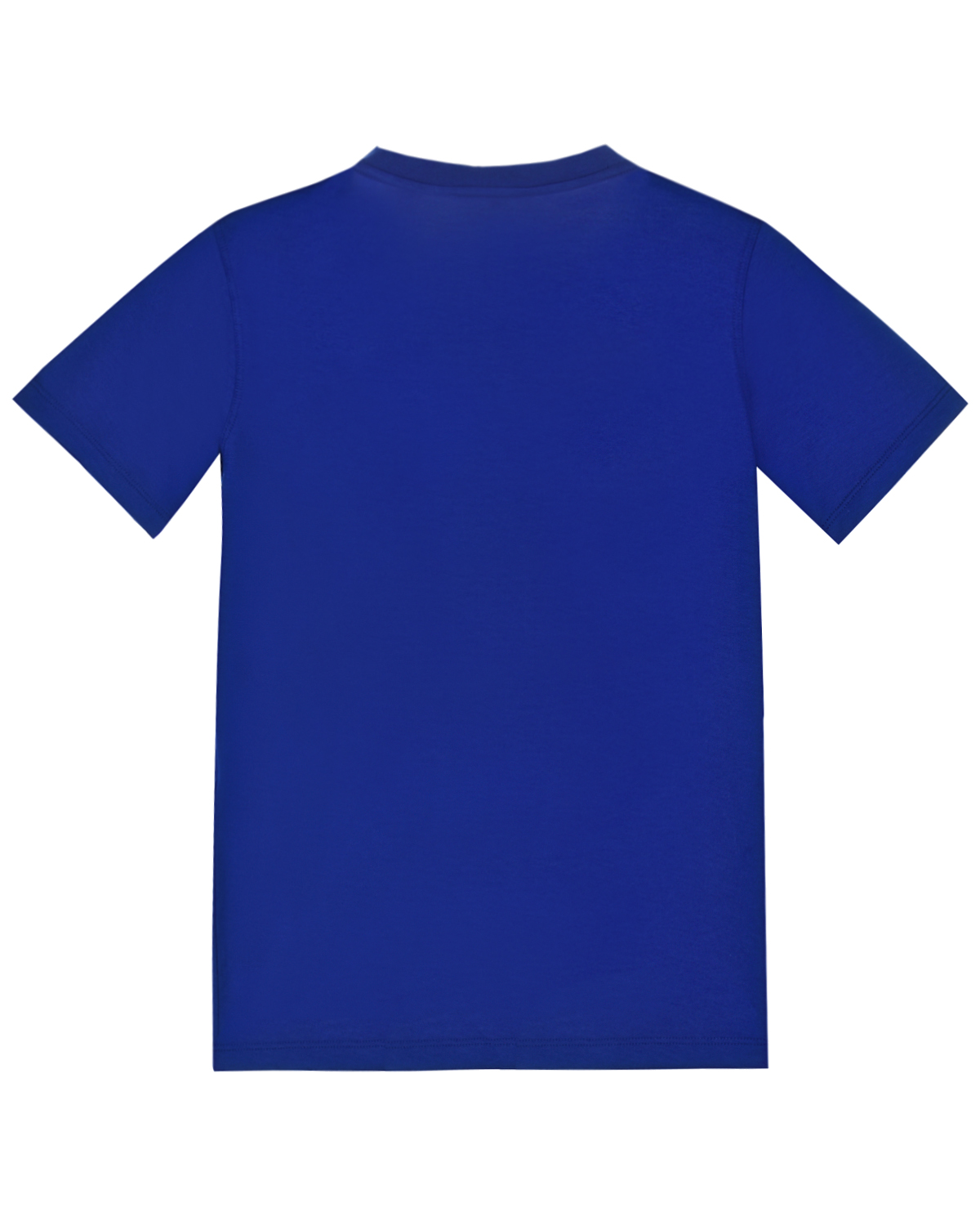 Синяя футболка с камуфляжным принтом Emporio Armani детская, размер 140, цвет синий - фото 2
