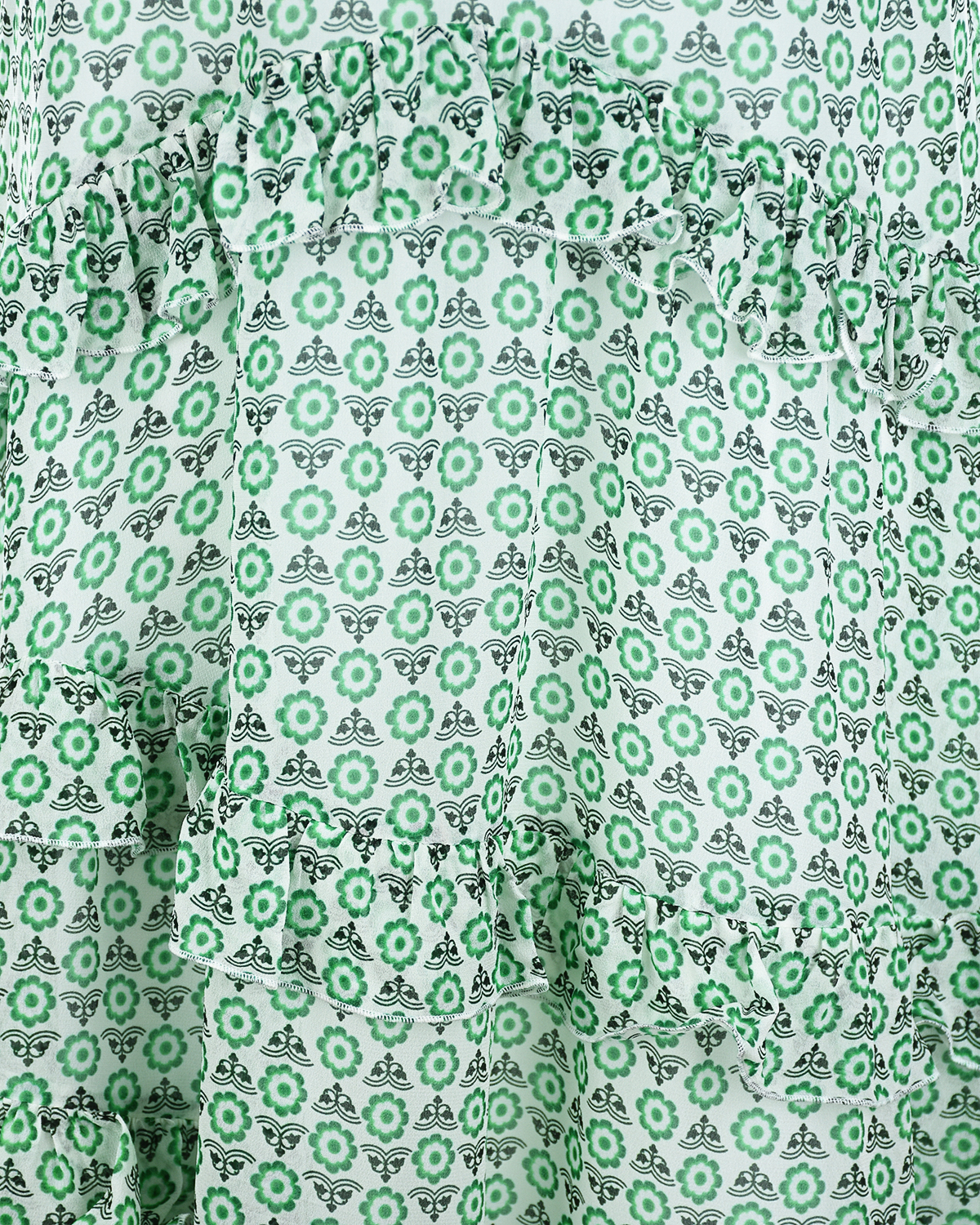 Зеленый сарафан на бретельках Ermanno Scervino детский, размер 140 - фото 4