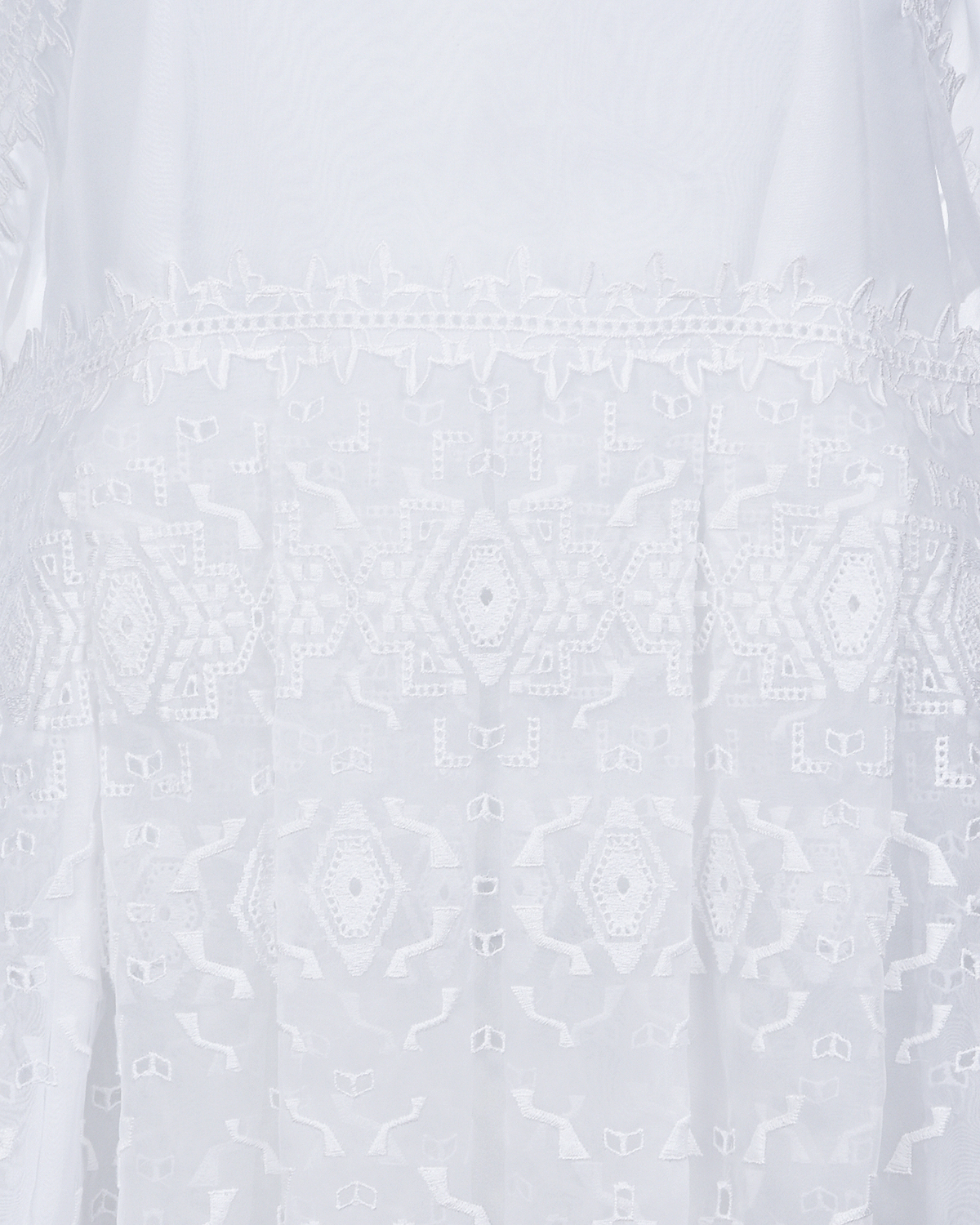 Белое платье с кружевной отделкой Ermanno Scervino детское, размер 140, цвет белый - фото 5