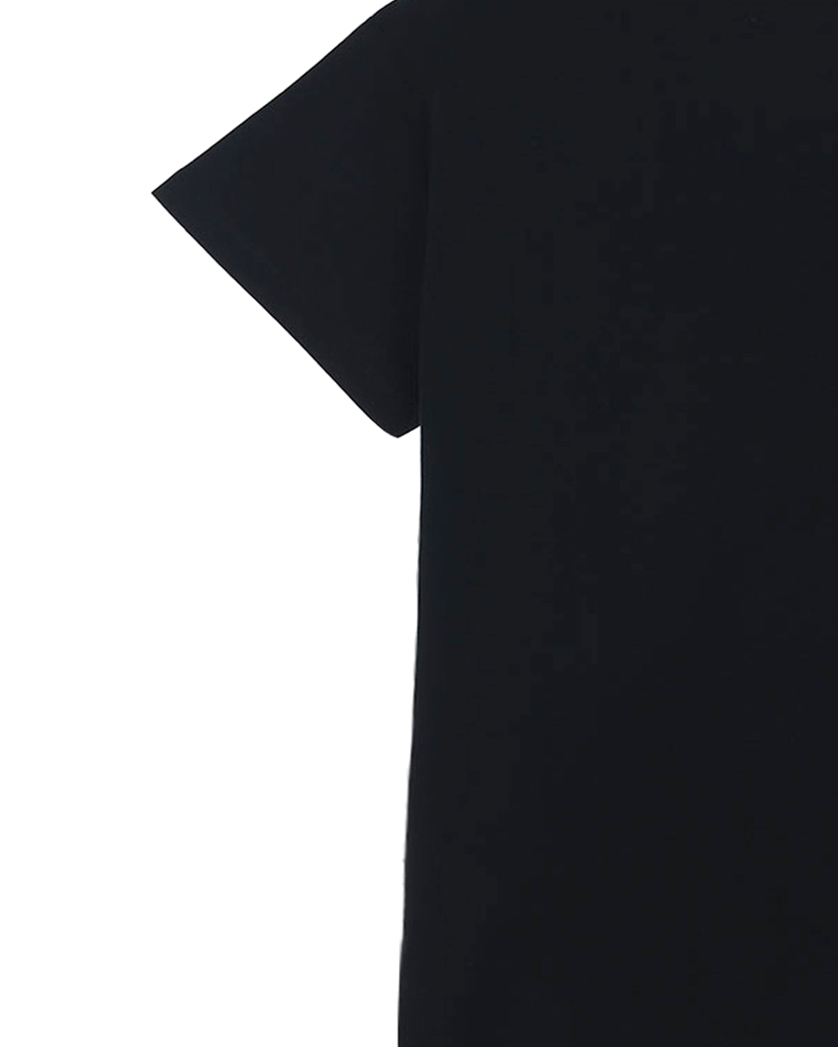Удлиненная футболка с логотипом Fendi детская, размер 128, цвет черный - фото 4