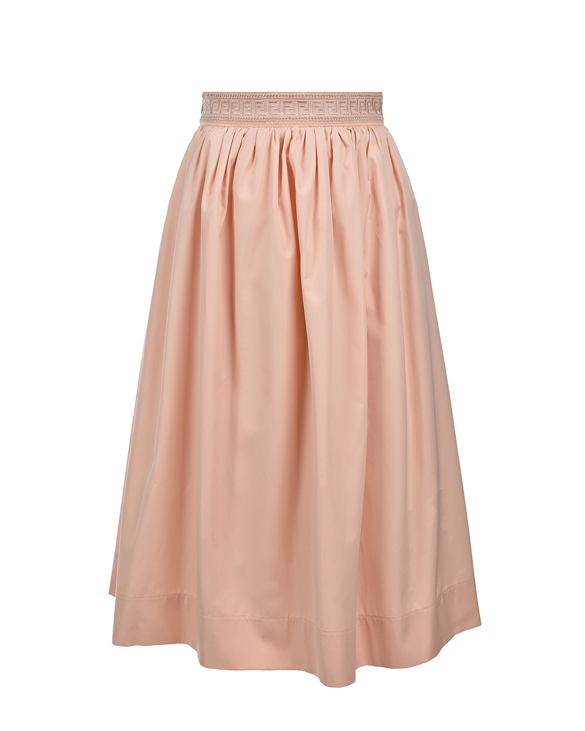 Пудровая юбка с поясом-резинкой Fendi