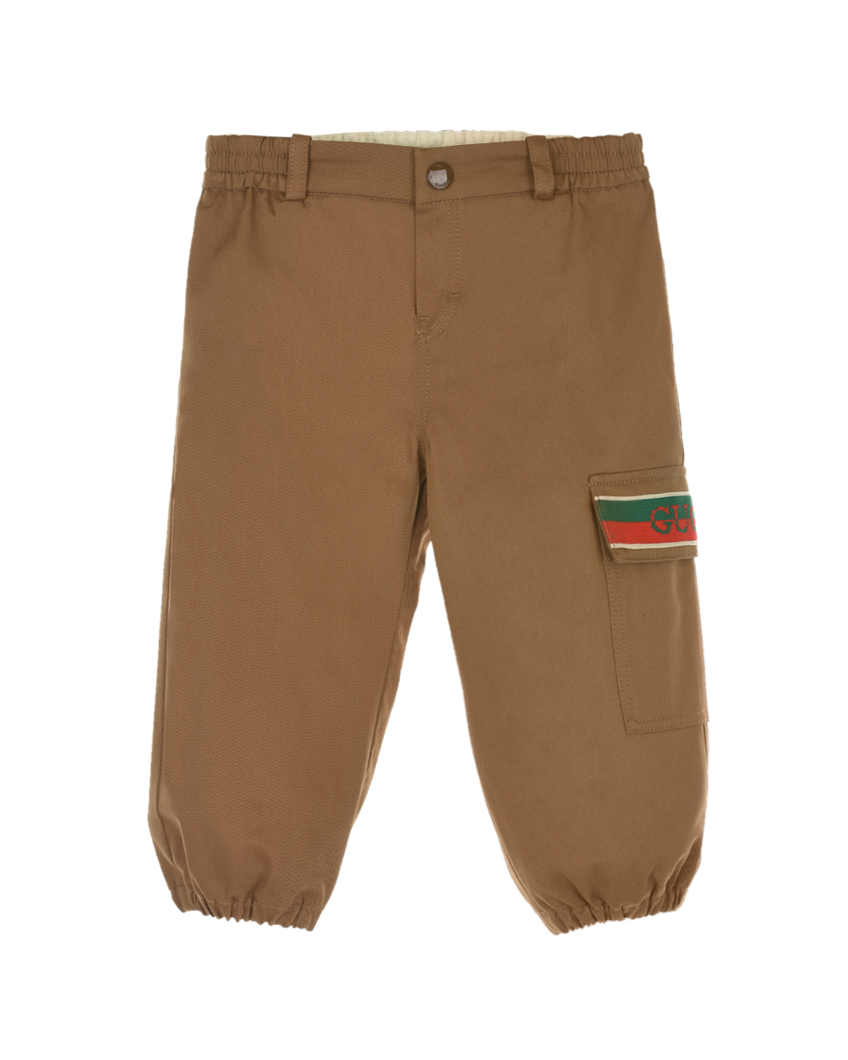 Бежевые брюки из габардина GUCCI детские, размер 86, цвет бежевый - фото 1