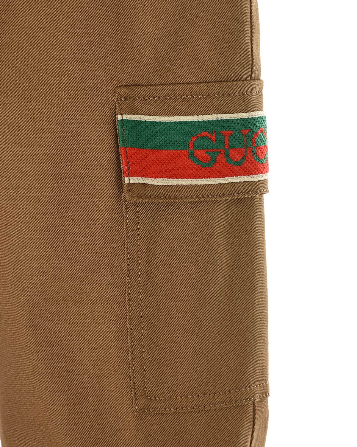 Бежевые брюки из габардина GUCCI детские, размер 86, цвет бежевый - фото 4