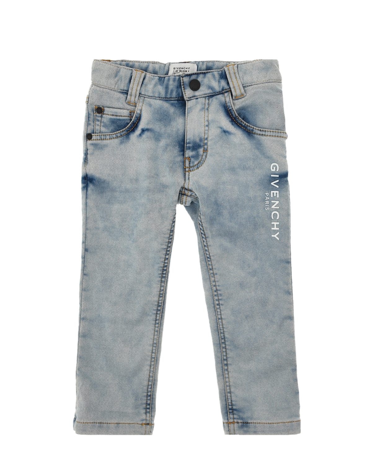 Голубые выбеленные джинсы Givenchy