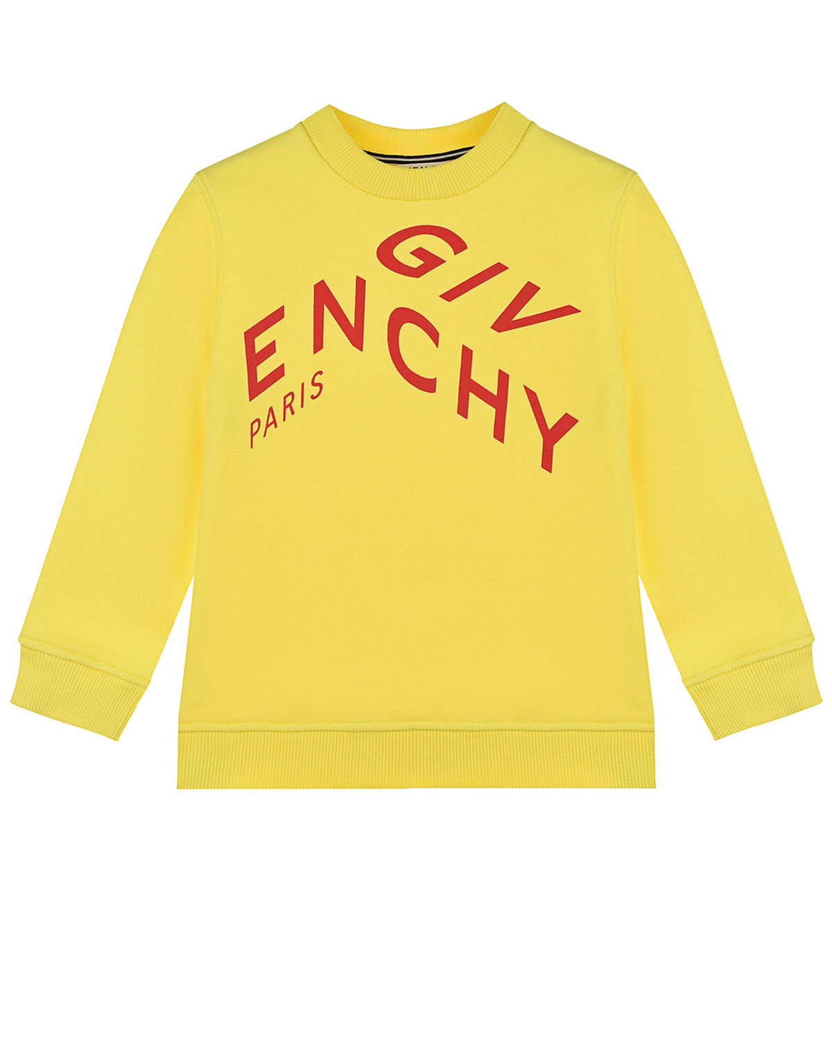 Желтый свитшот с красным логотипом Givenchy