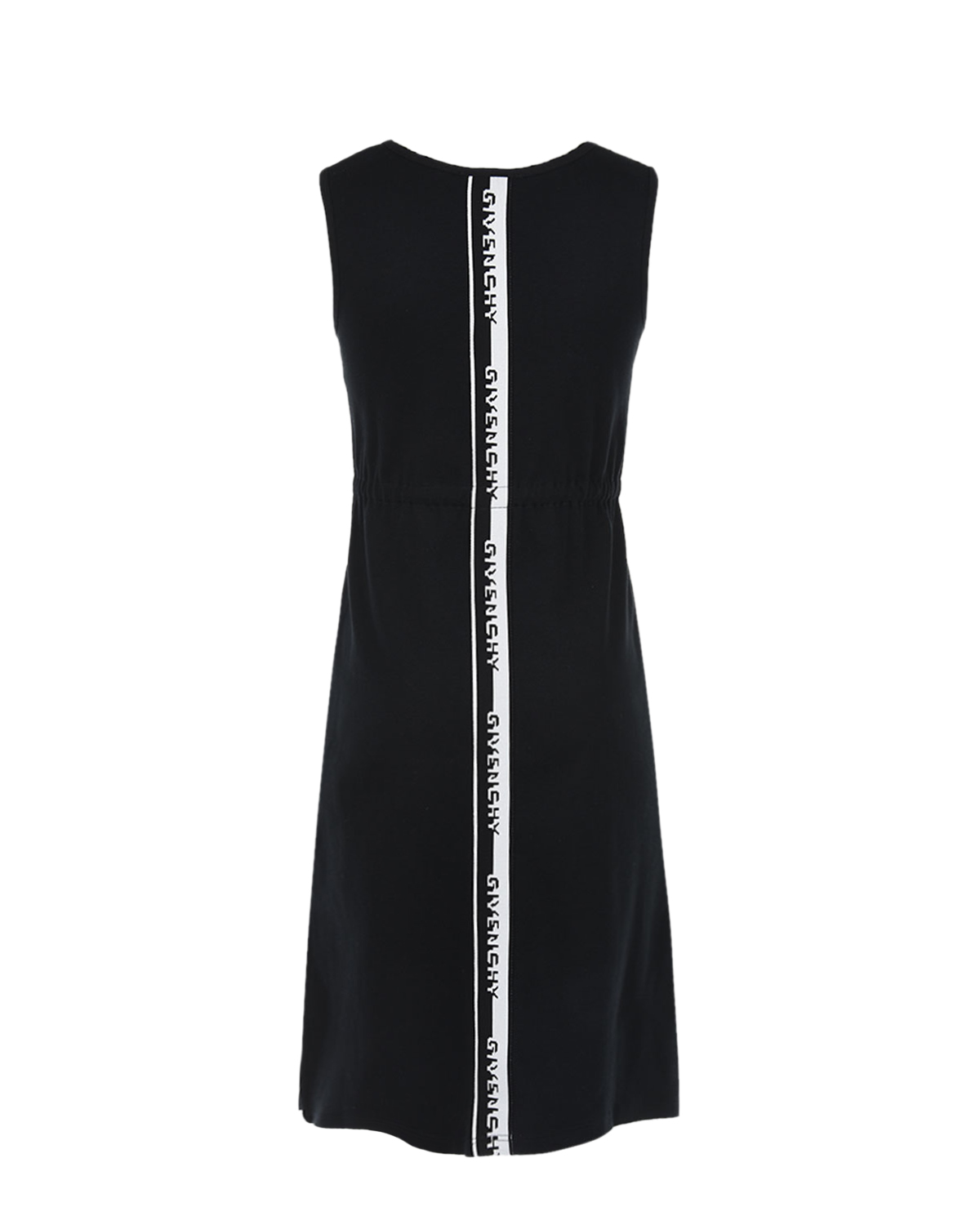 Черное платье с конрастной отделкой на спинке Givenchy детское, размер 128, цвет черный - фото 2