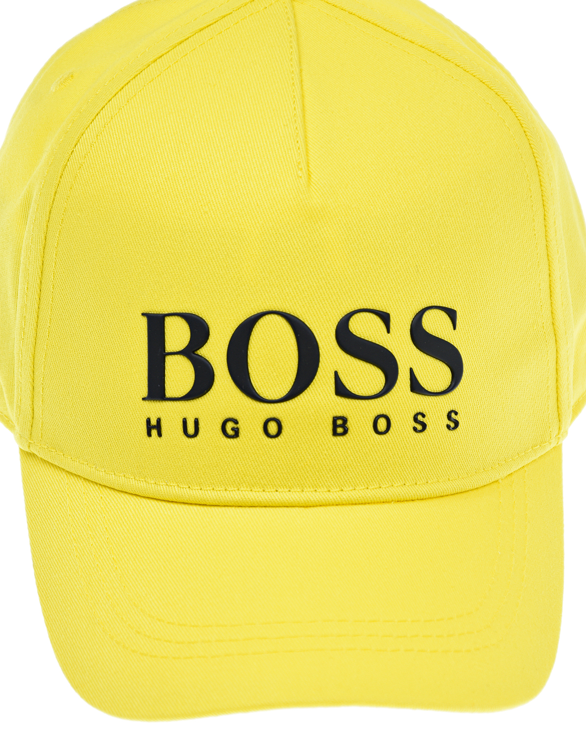 Желтая бейсболка с черным логотипом Hugo Boss детская, размер 54, цвет желтый - фото 3