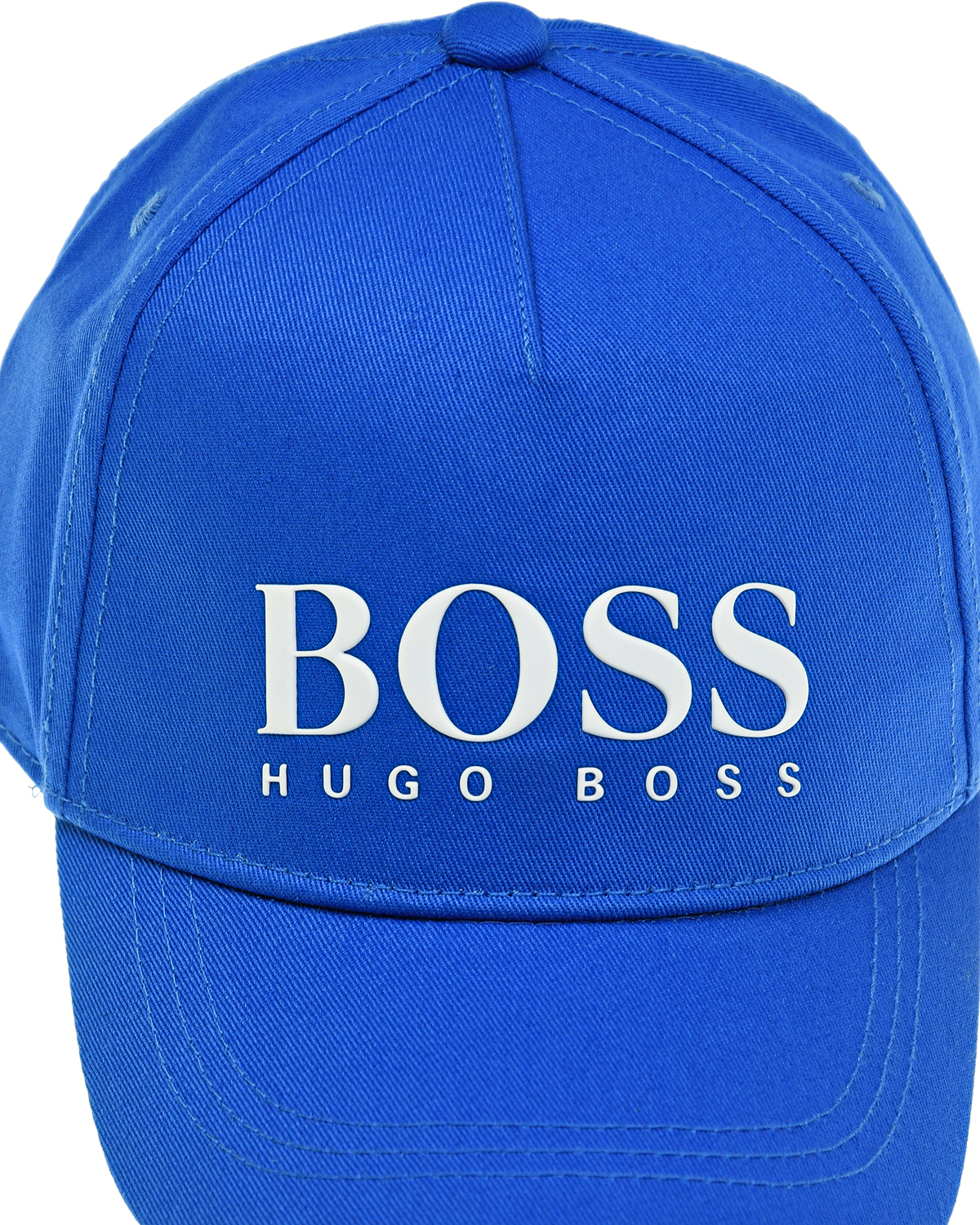 Синяя бейсболка с белым логотипом Hugo Boss детская, размер 52, цвет синий - фото 3