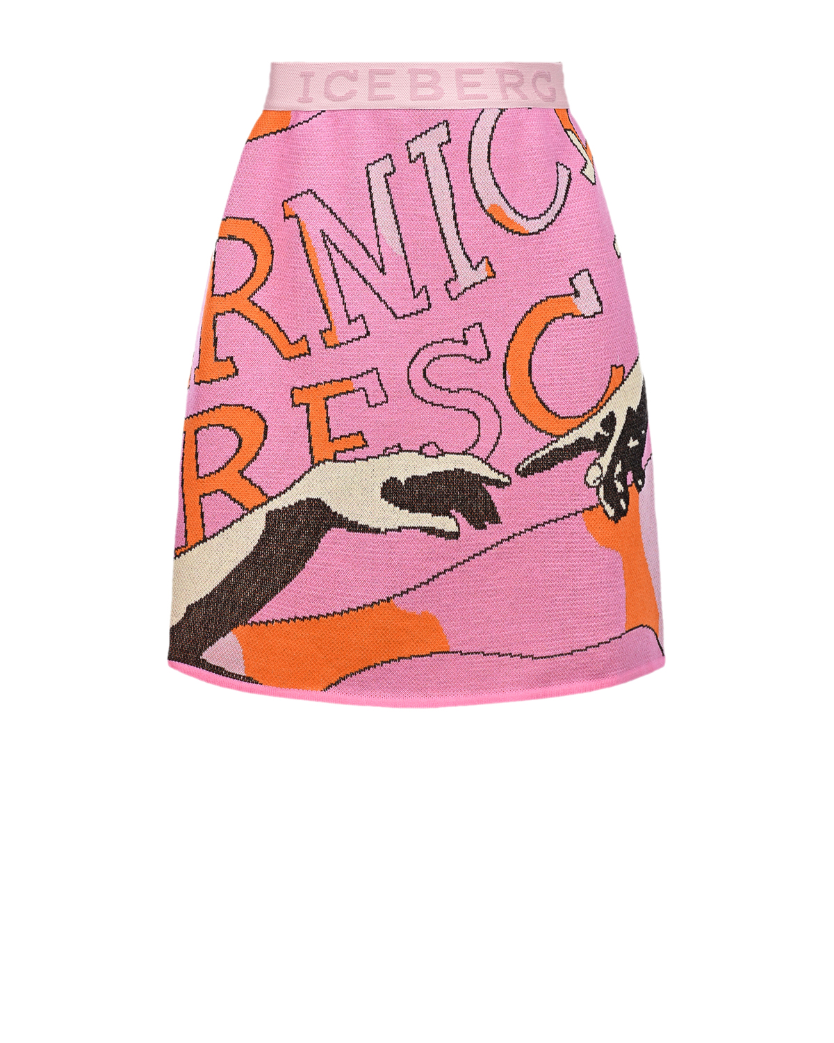 

Розовая юбка с принтом Iceberg, Мультиколор, Розовая юбка с принтом Iceberg