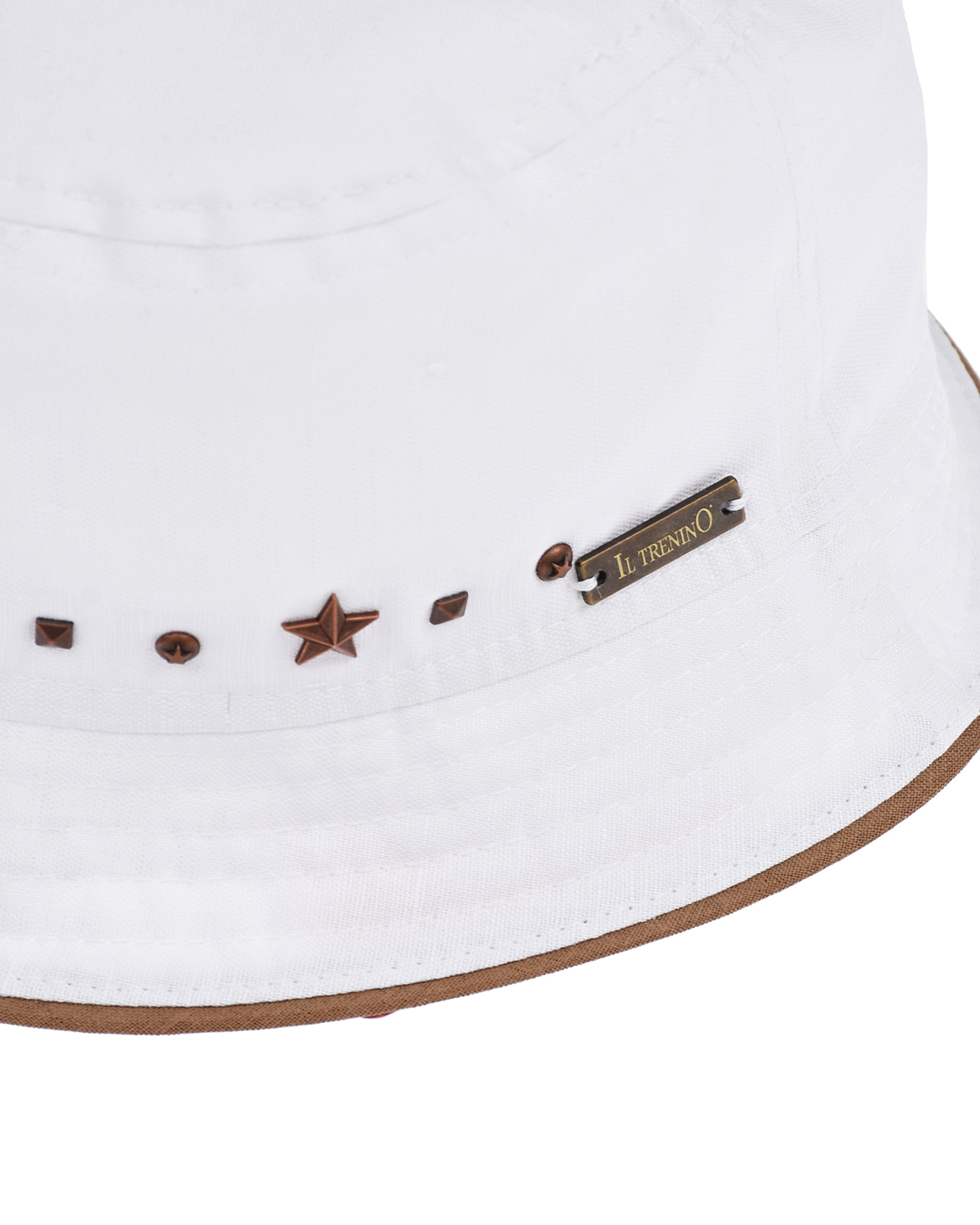 Белая панама со звездами Il Trenino детская, размер 54, цвет белый - фото 3