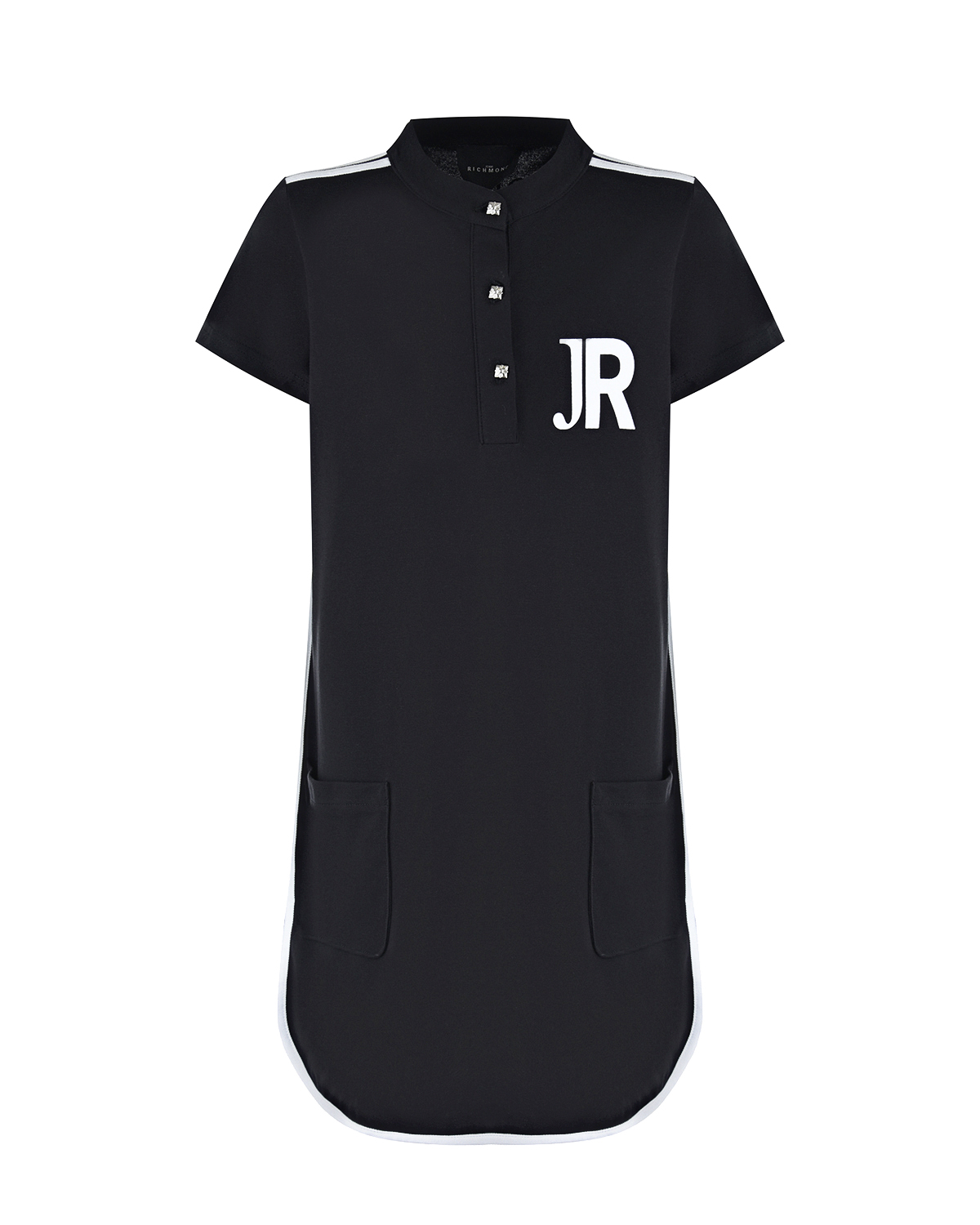 Черное платье-поло John Richmond детское, размер 140, цвет черный - фото 1
