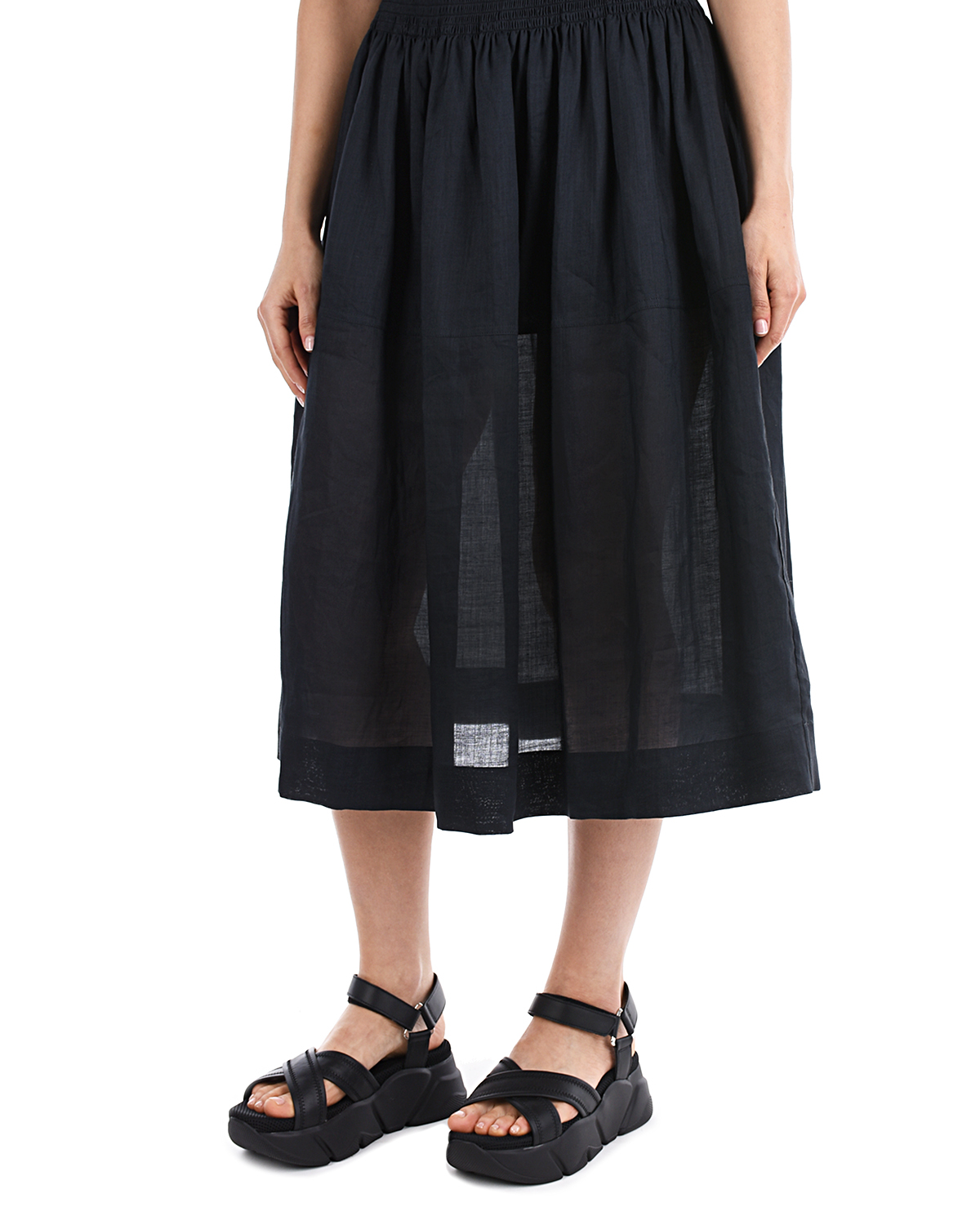 Черное приталенное платье Joseph, размер 40, цвет черный - фото 9