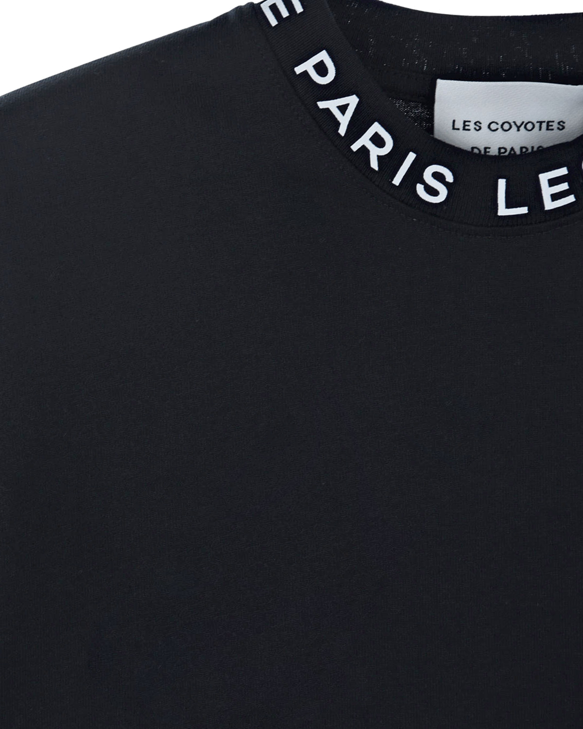 Черный свтишот с белым логотипом Les Coyotes de Paris детский, размер 164 - фото 3