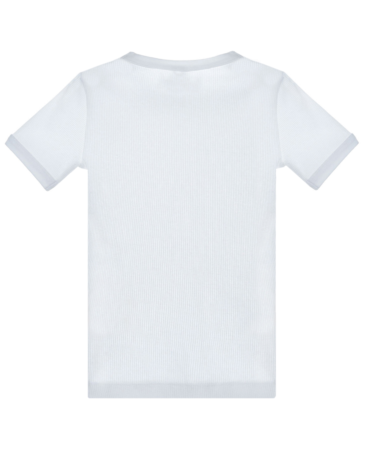 Однотонная белая футболка Les Coyotes de Paris детская, размер 140, цвет белый - фото 2