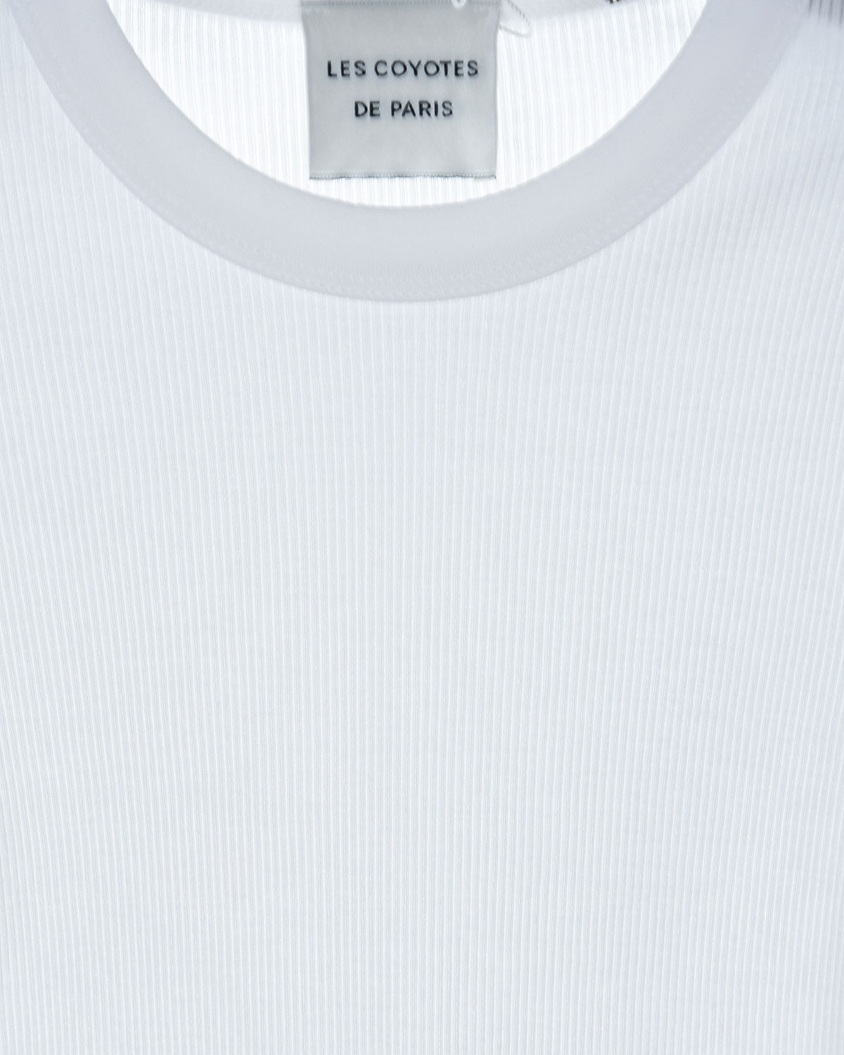 Однотонная белая футболка Les Coyotes de Paris детская, размер 140, цвет белый - фото 3
