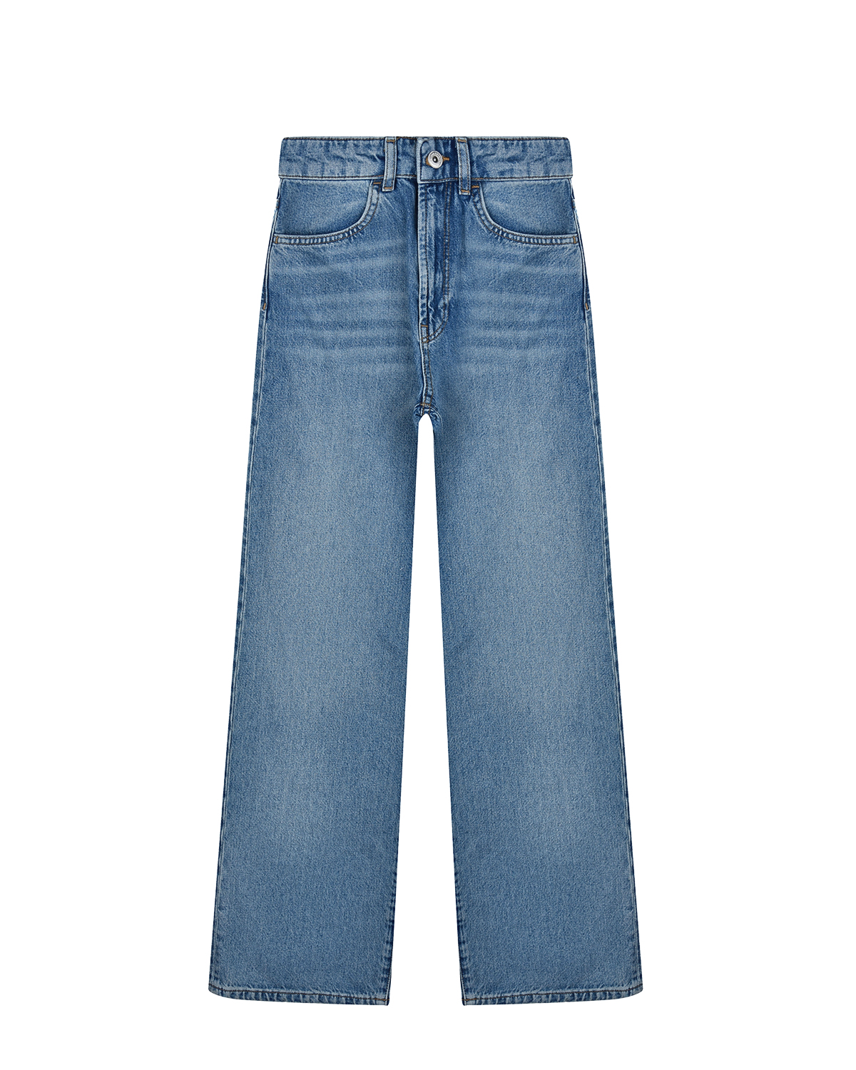 Широкие джинсовые брюки с завышенной посадкой Les Coyotes de Paris детские