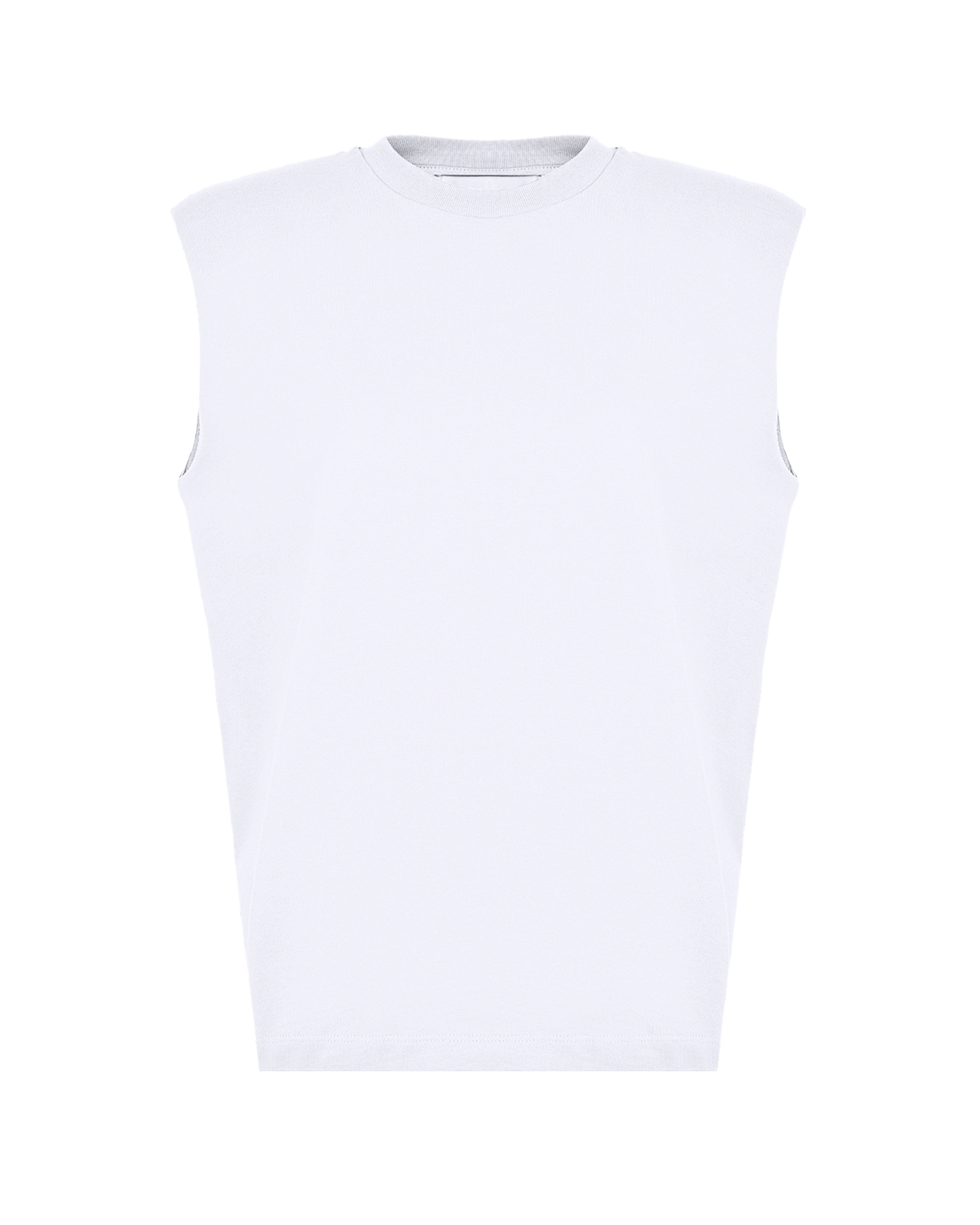 Белая футболка без рукавов Les Coyotes de Paris, размер 40, цвет белый - фото 1