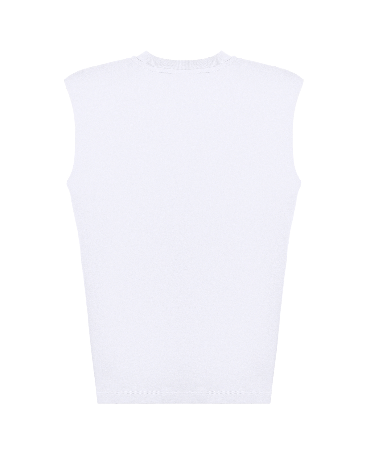 Белая футболка без рукавов Les Coyotes de Paris, размер 40, цвет белый - фото 5