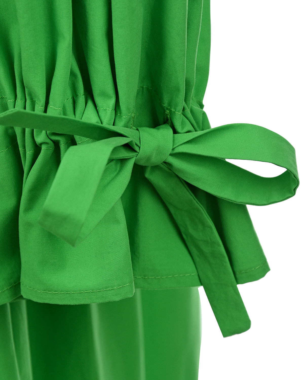 Зеленое платье с воланами MSGM, размер 40, цвет зеленый - фото 6