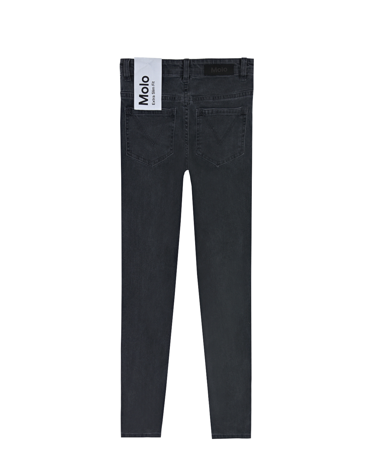 Темно-серые джинсы прямого кроя Molo детское, размер 128, цвет серый - фото 2
