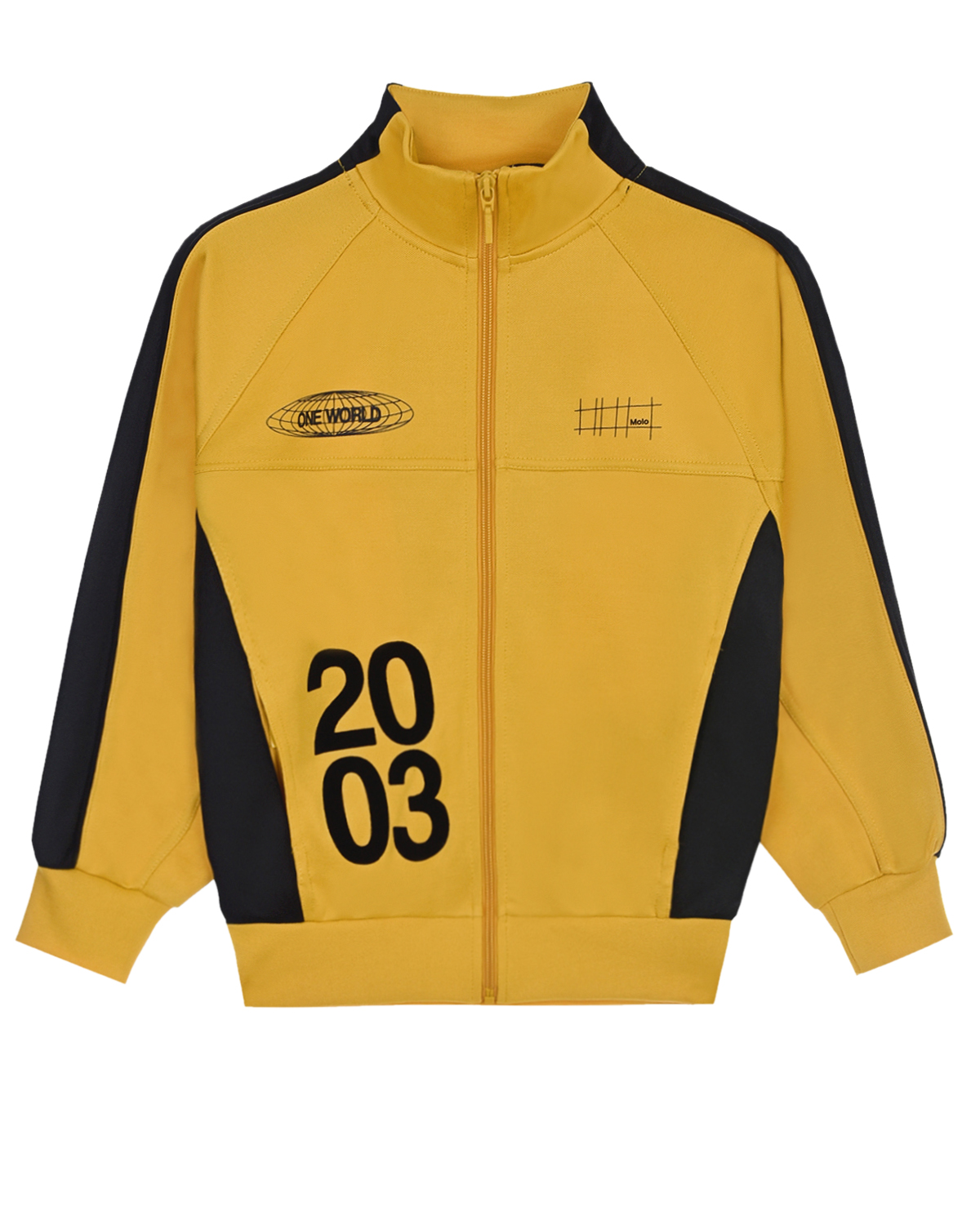 Купить Спортивная куртка желтого цвета Molo, Мультиколор, 50%полиэстер+50%хлопок