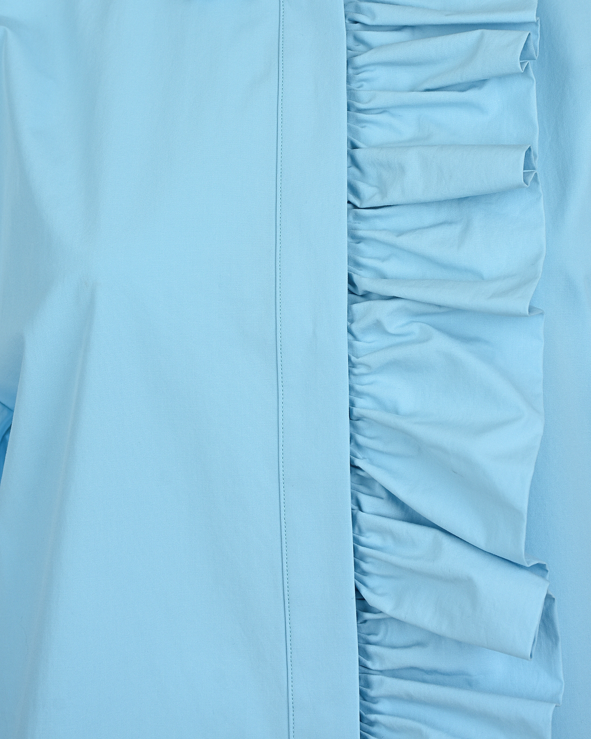 Голубое платье-рубашка MSGM, размер 42, цвет голубой - фото 3