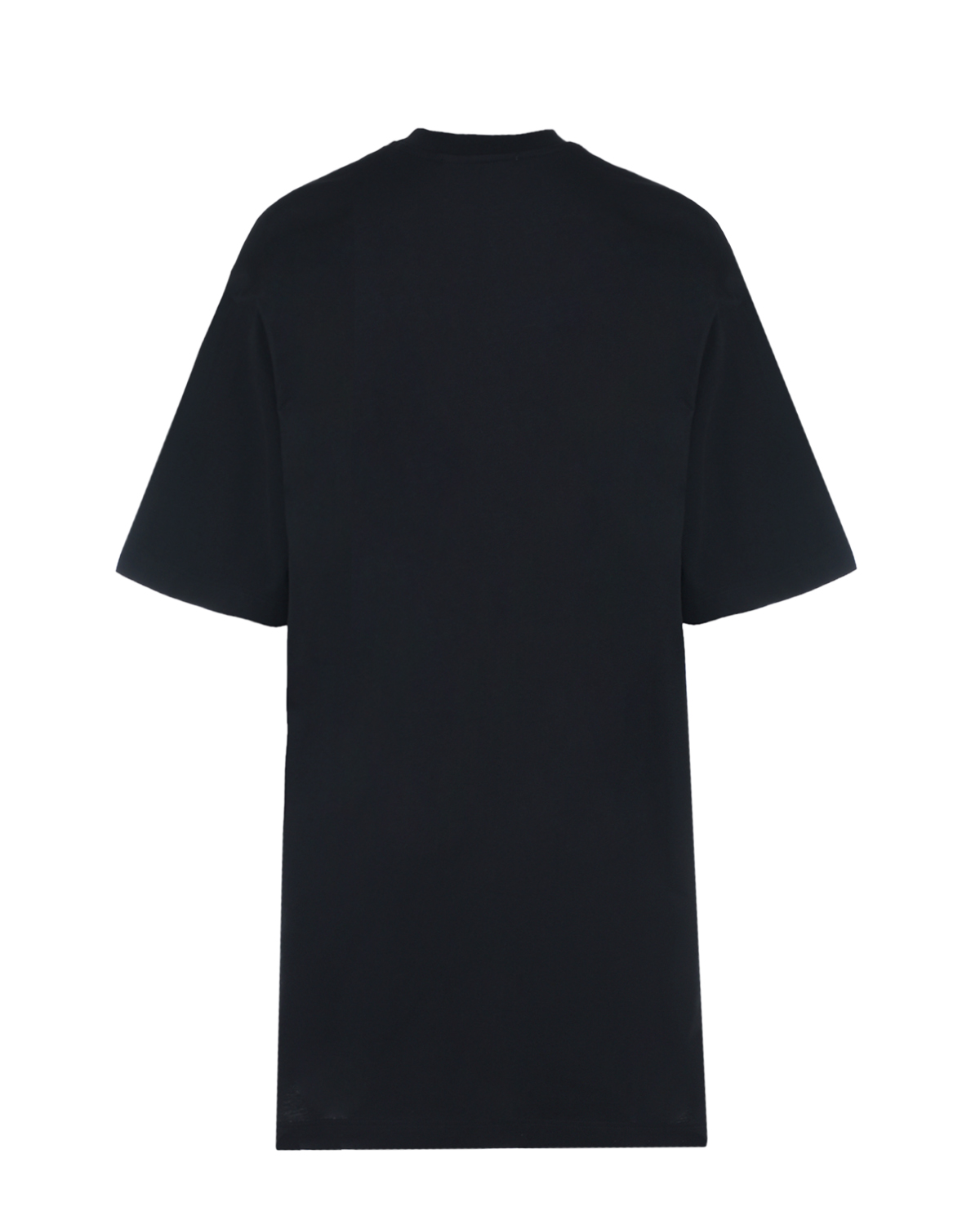 Черное платье-футболка MSGM, размер 40, цвет черный - фото 5