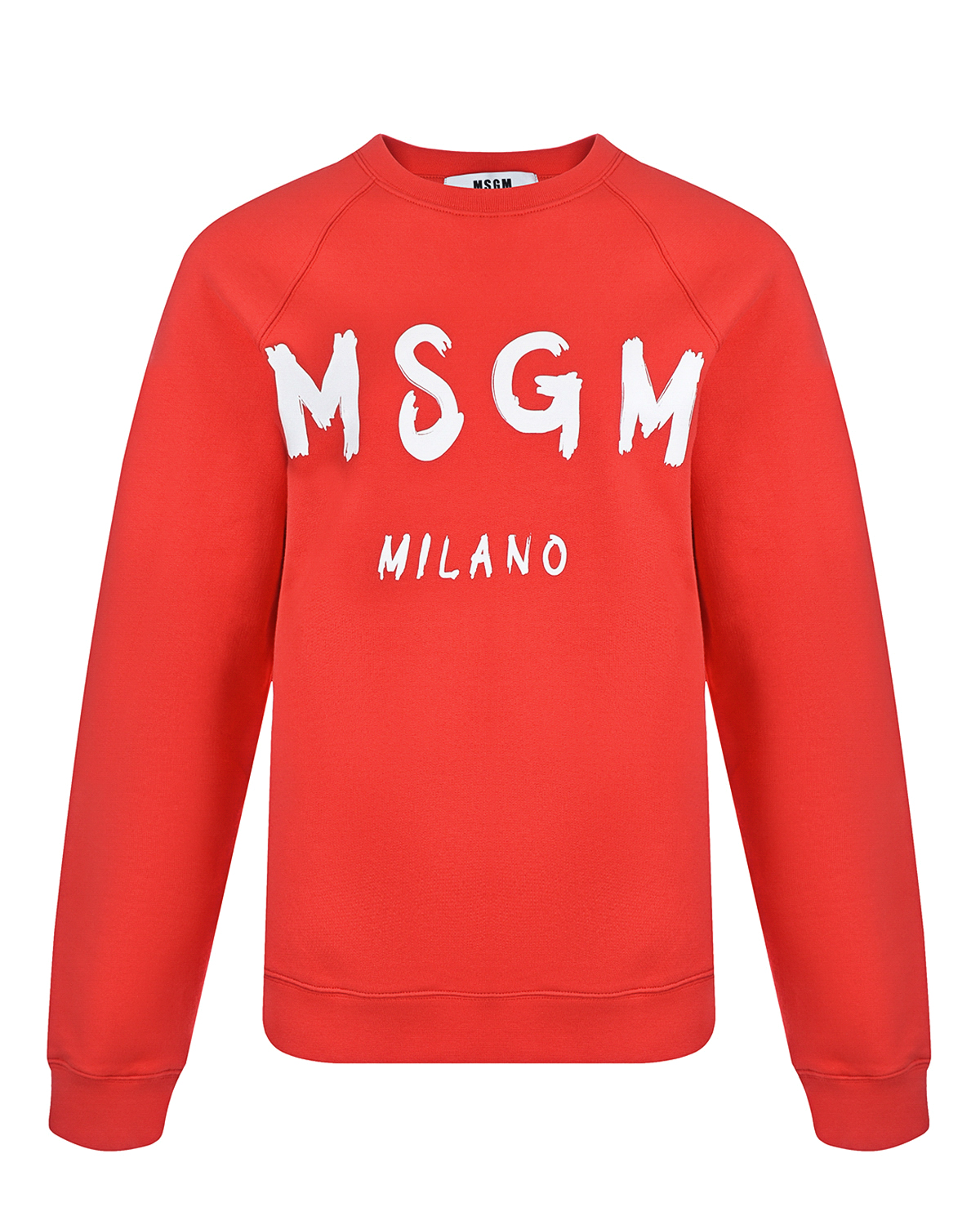 Красный свитшот с белым логотипом MSGM, размер 40 - фото 1