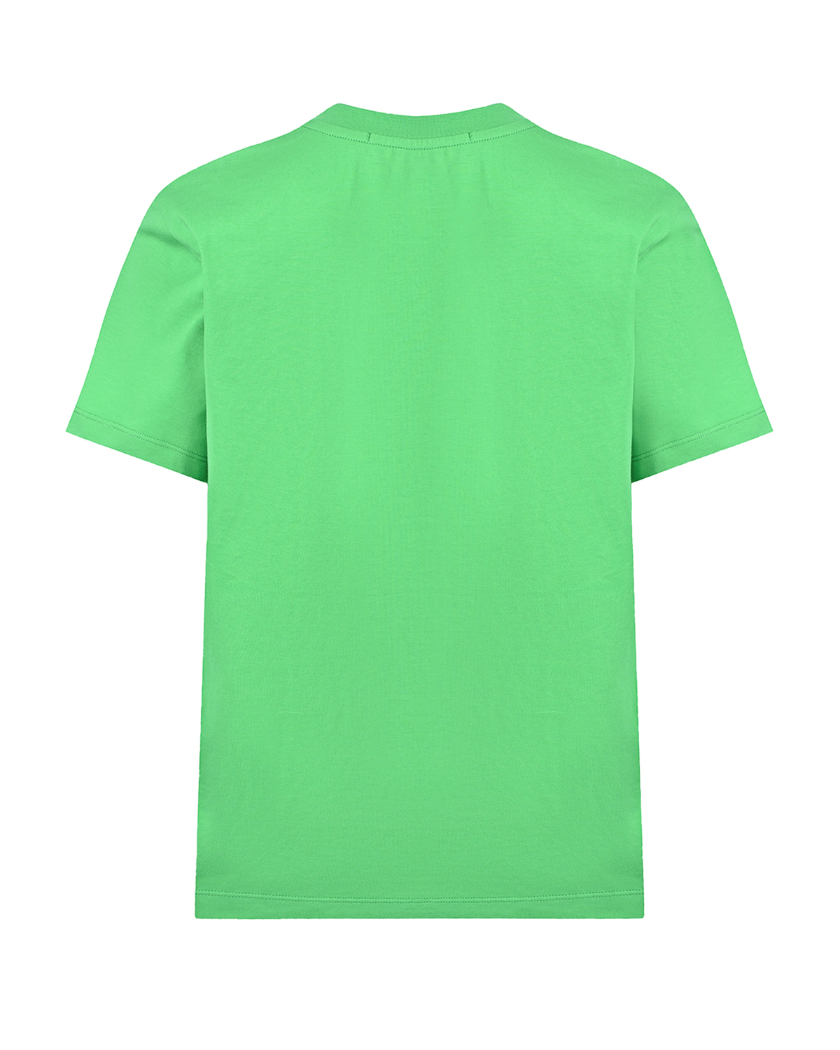 Зеленая футболка с логотипом MSGM, размер 40, цвет зеленый - фото 2