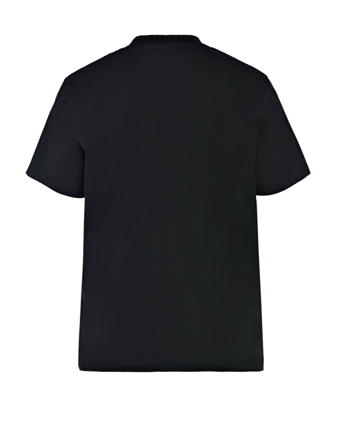 Черная футболка с прямоугольным принтом MSGM, размер 40, цвет черный - фото 7