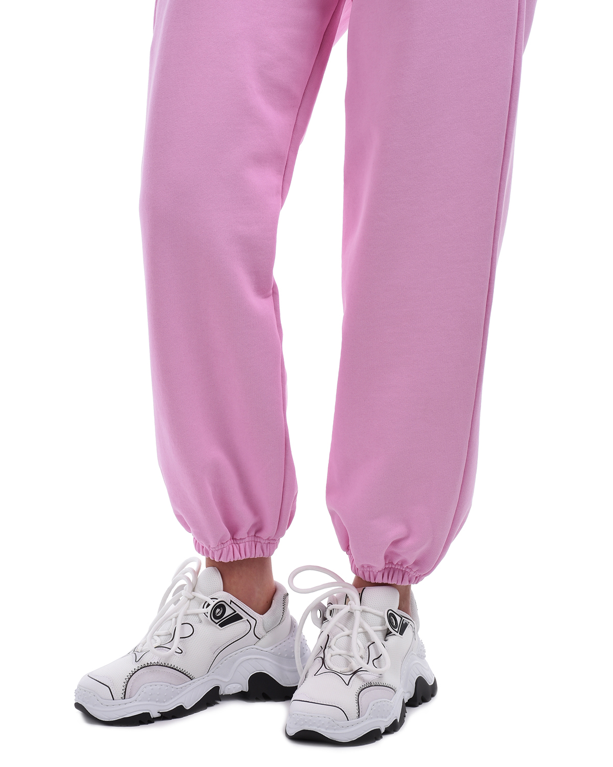Розовые спортивные брюки MSGM, размер 44, цвет розовый - фото 7